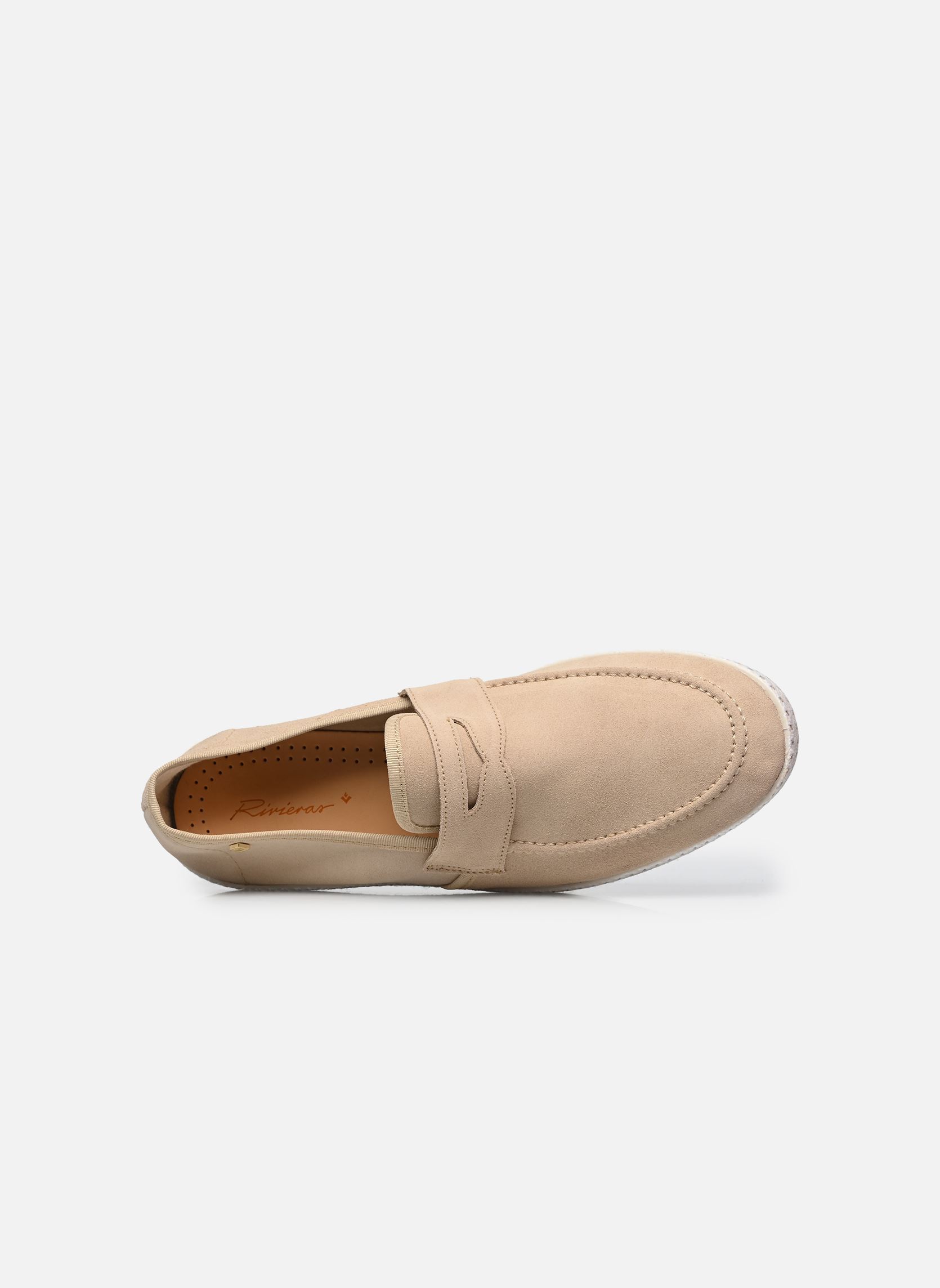 Espadrilles Mocassin heren beige Rivieras Espadrilles Mocassin heren beige Light