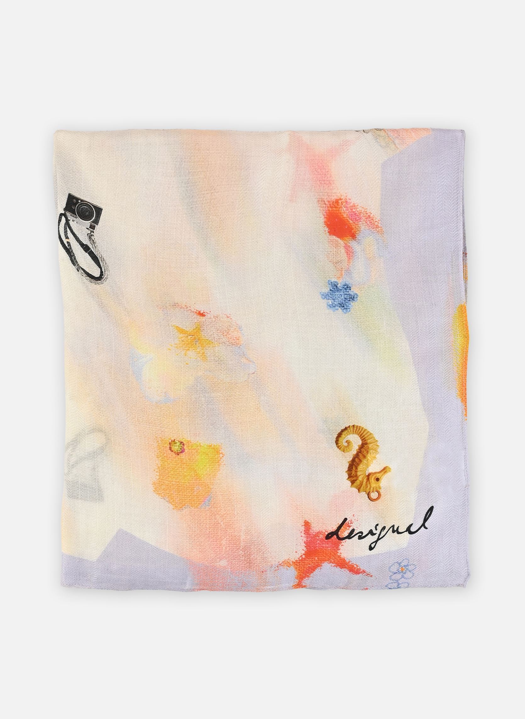 Sjaals Fou Recortblur dames meerkleurig Desigual Sjaals Fou Recortblur dames meerkleurig marron