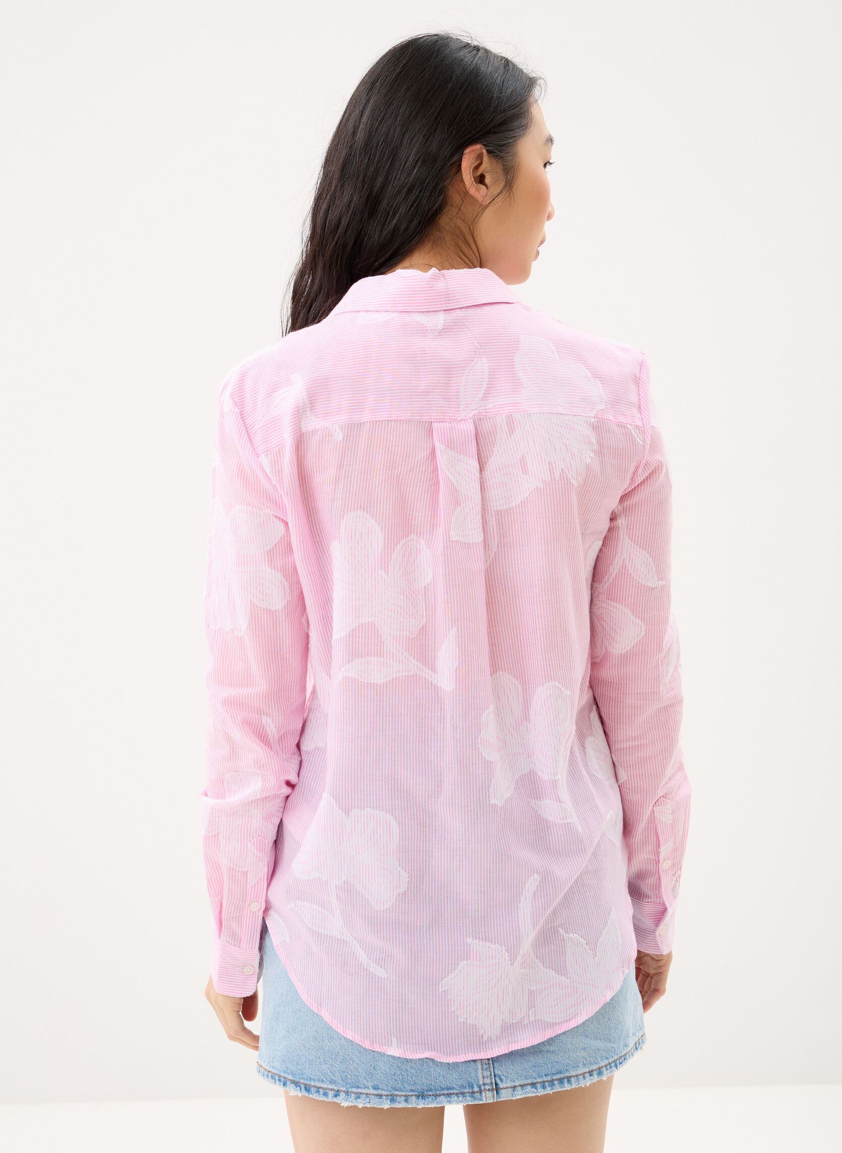 Chemises manches longues Cam Pinkjac femme rose Desigual Chemises manches longues Cam Pinkjac femme rose Rouge