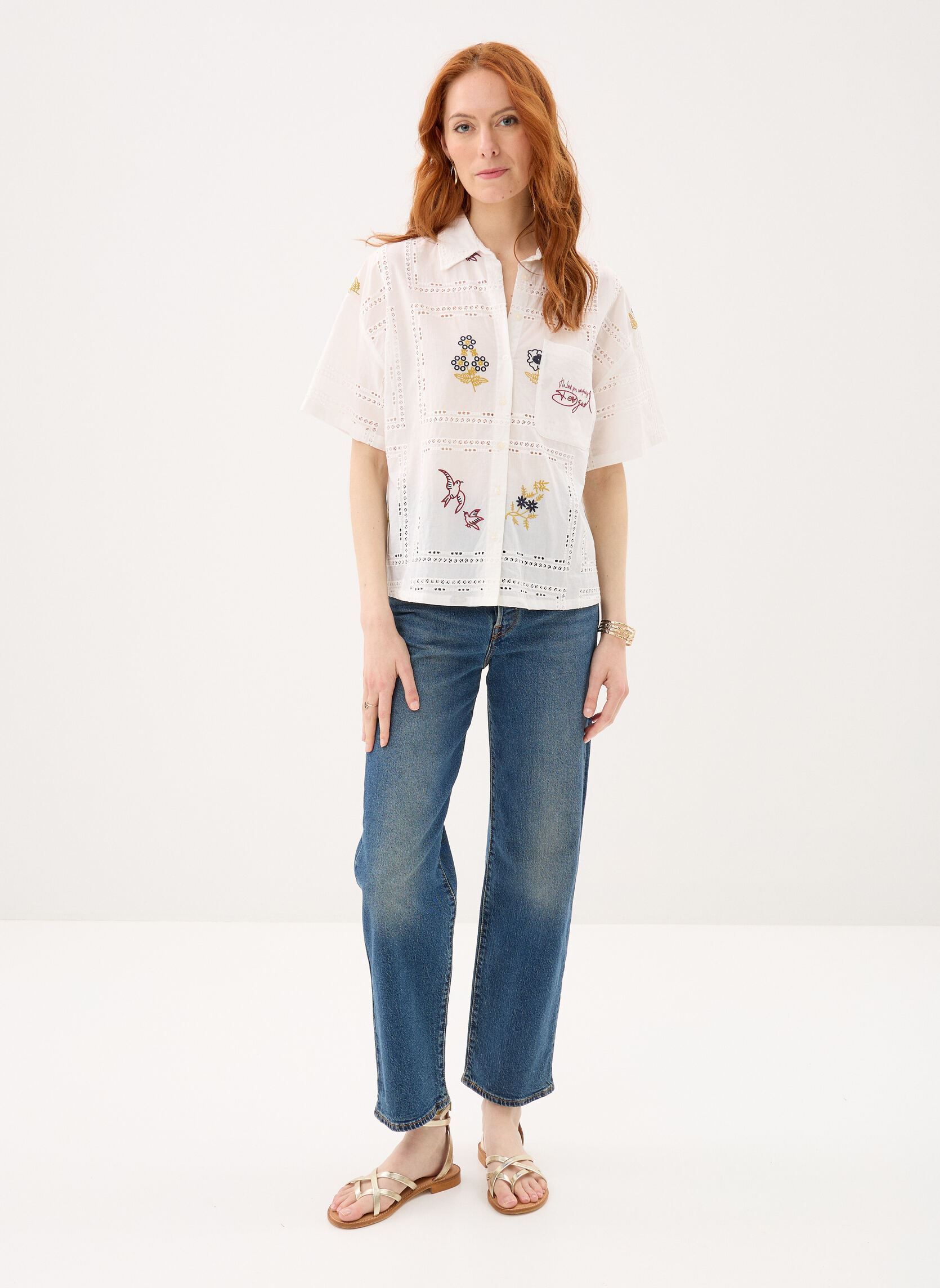 Hemden Cam Martin damen weiß Desigual Hemden Cam Martin damen weiß Blanc