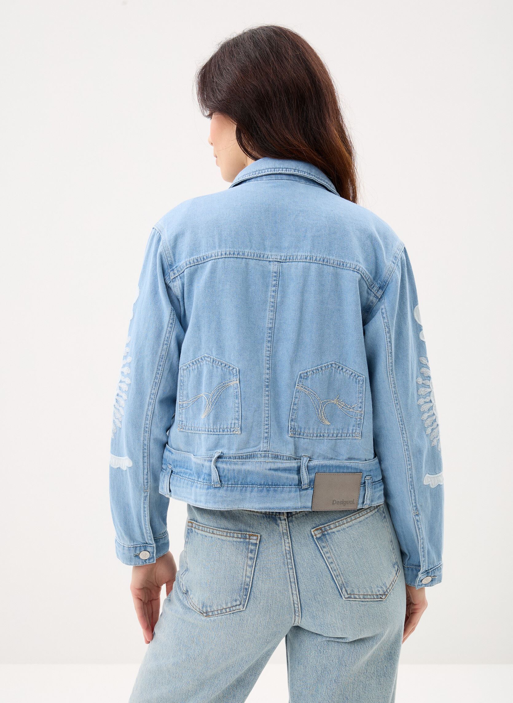 Jassen Chaq Border dames blauw Desigual Jassen Chaq Border dames blauw Bleu