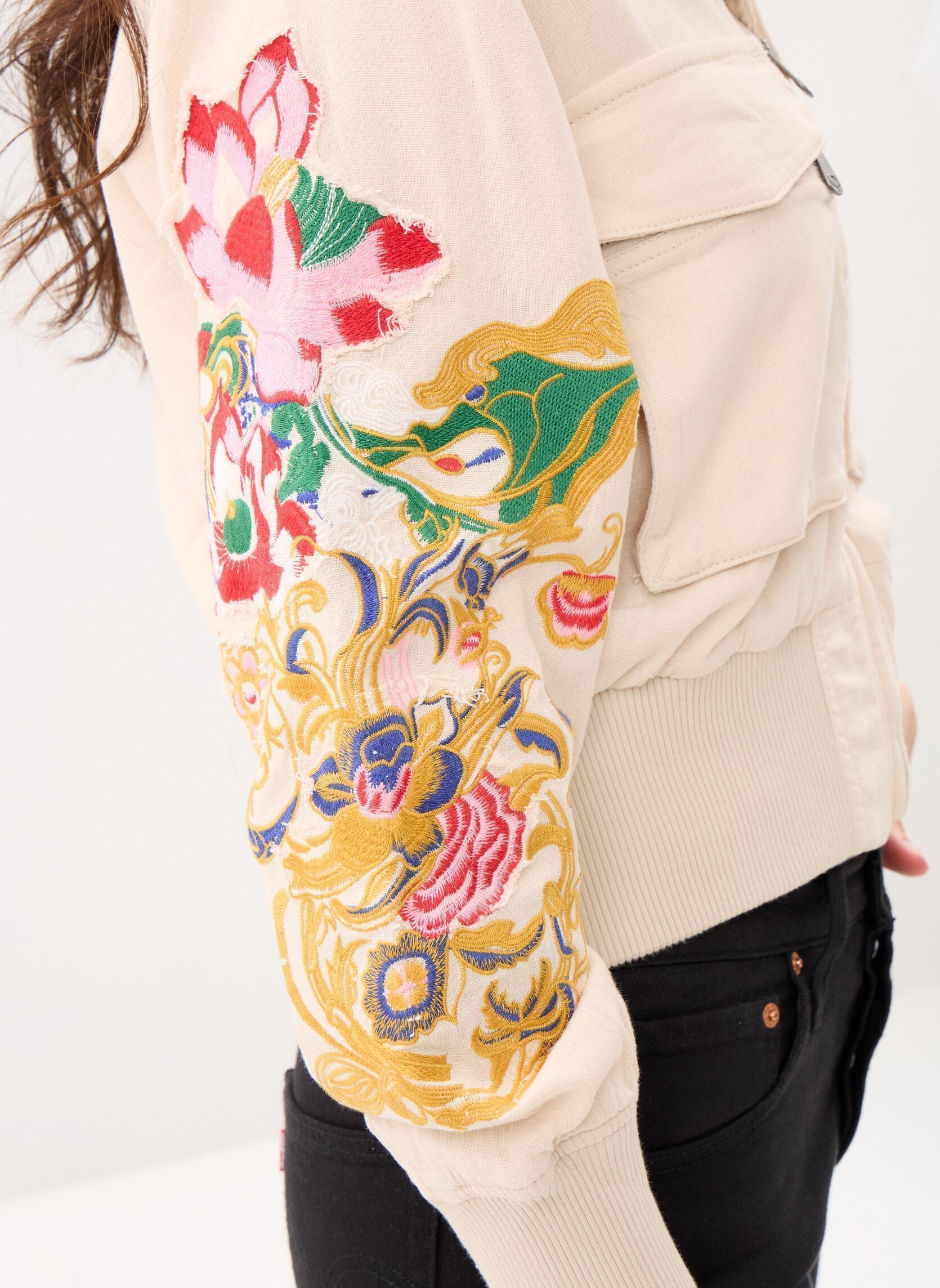 Jassen Chaq Mozart dames wit Desigual Jassen Chaq Mozart dames wit Blanc