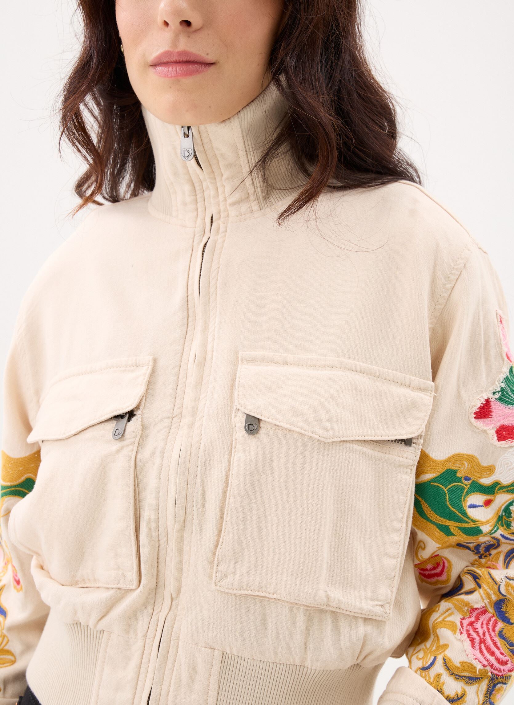 Jassen Chaq Mozart dames wit Desigual Jassen Chaq Mozart dames wit Blanc