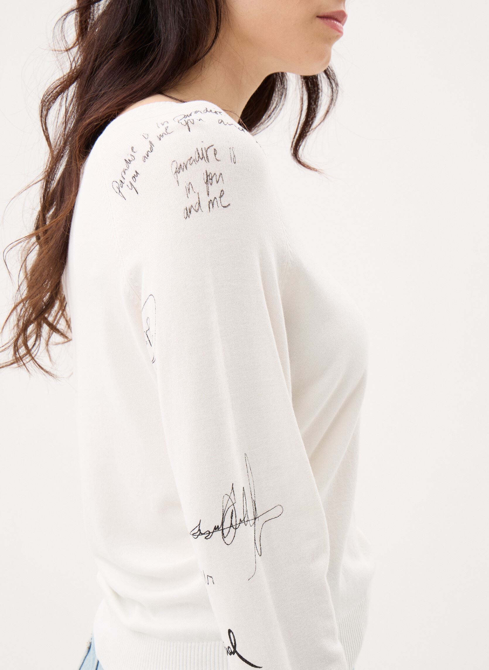 Pullover Jers Marquette damen weiß Desigual Pullover Jers Marquette damen weiß Blanc