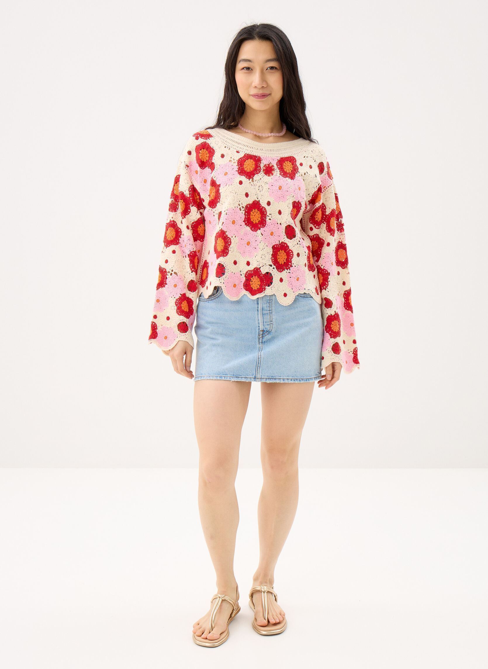 Pulls Jers Noruega femme blanc Desigual Pulls Jers Noruega femme blanc Blanc
