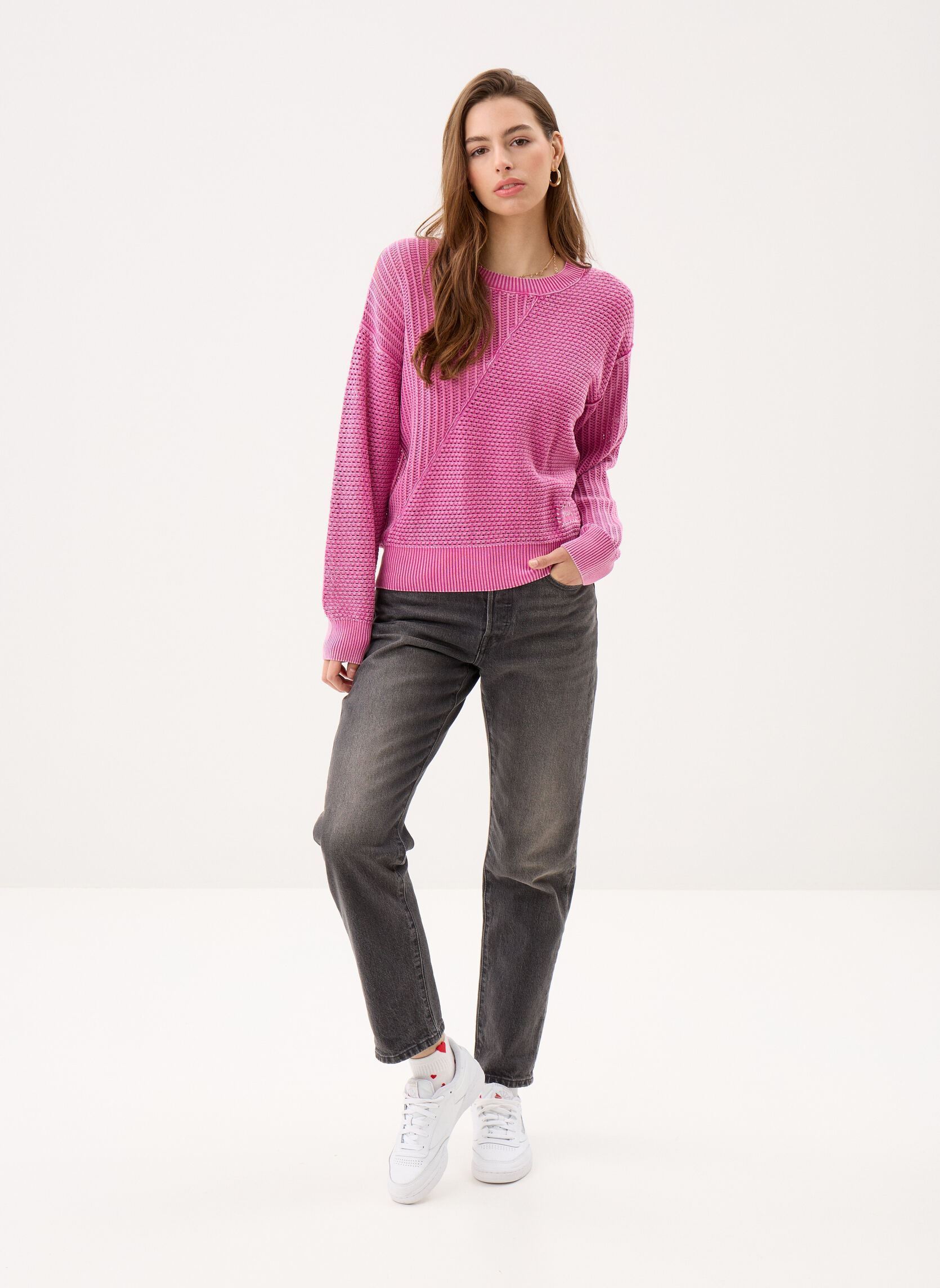 Pulls Jers Finlandia femme rose Desigual Pulls Jers Finlandia femme rose Rouge