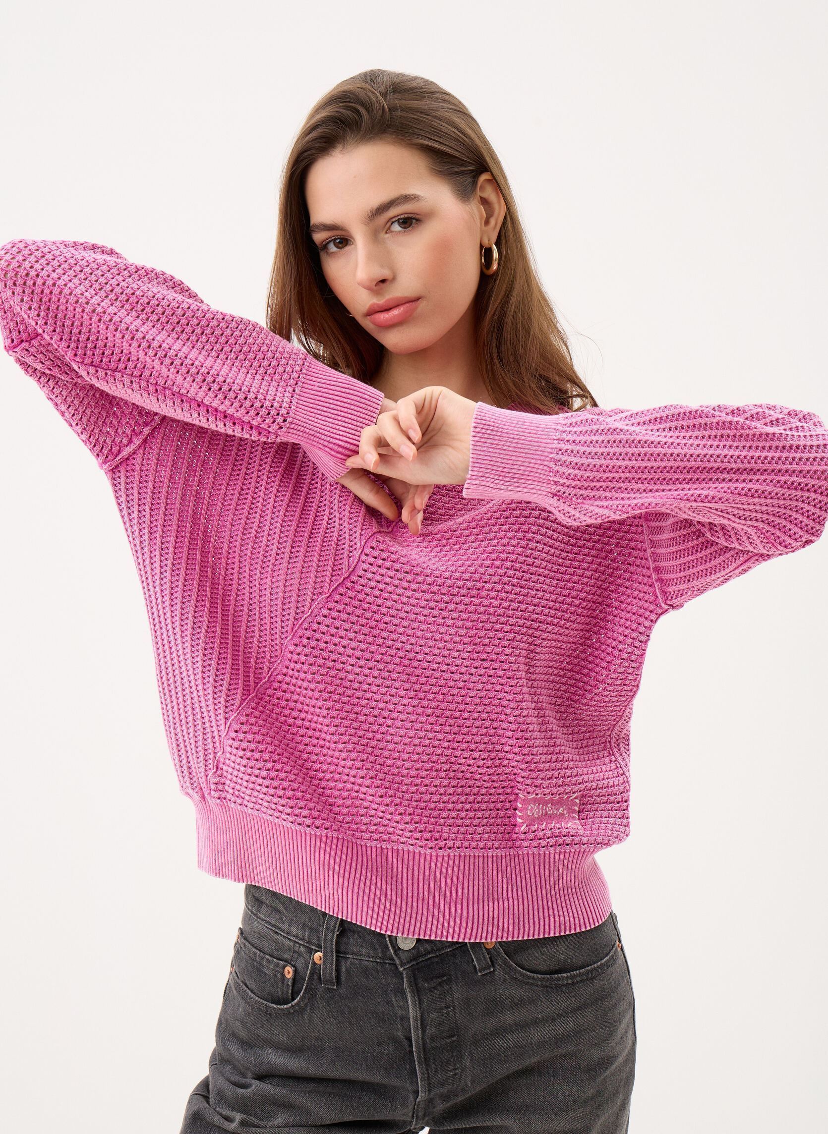 Pulls Jers Finlandia femme rose Desigual Pulls Jers Finlandia femme rose Rouge