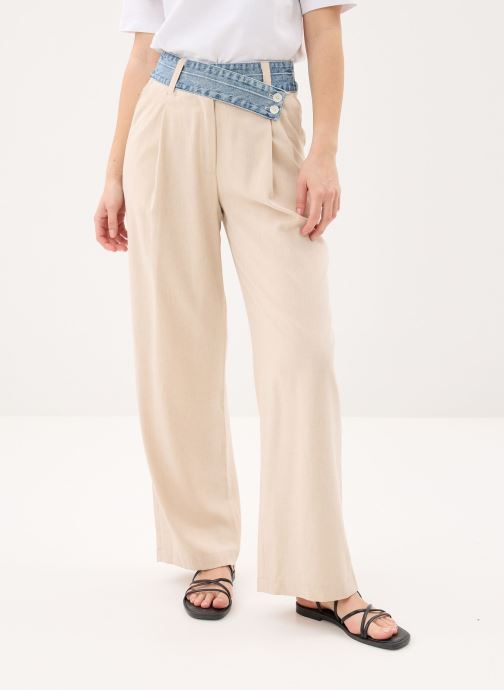 Desigual Pantalons larges Pant Isis femme beige