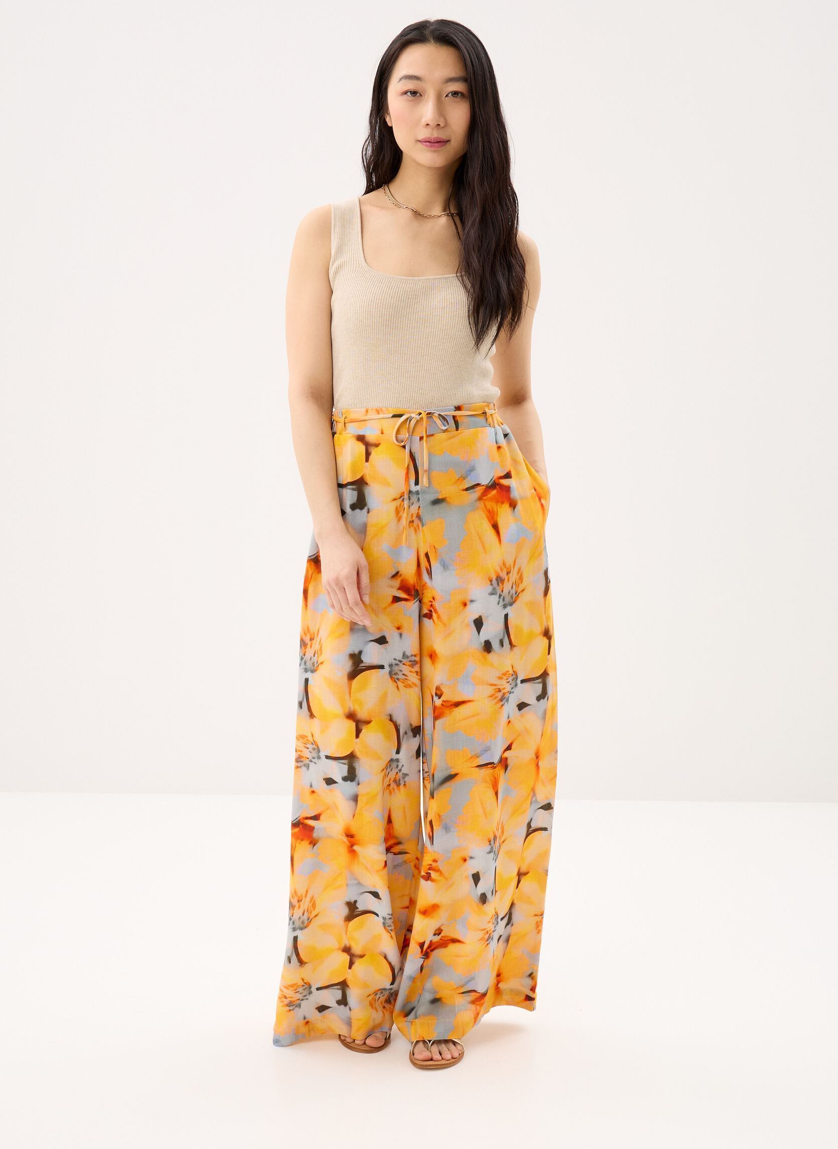 Weite Hosen Pant Preston damen beige Desigual Weite Hosen Pant Preston damen beige Bleu