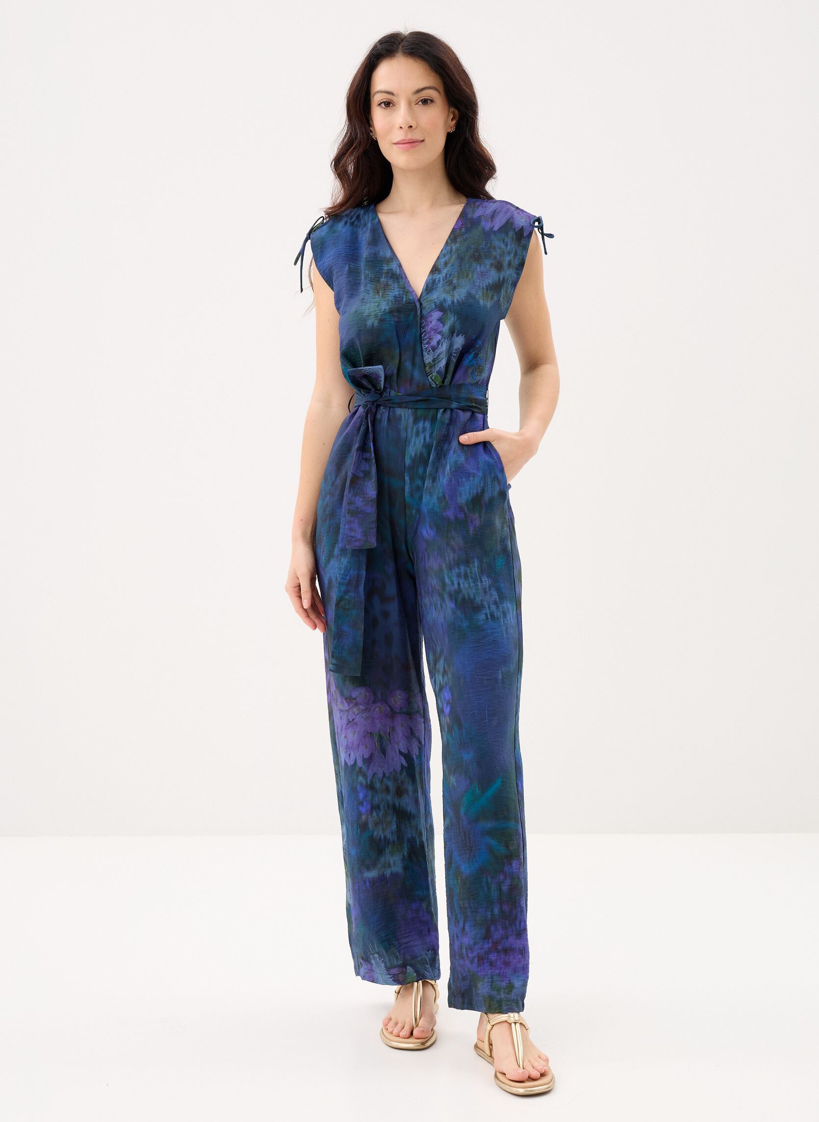 Jumpsuits / Overalls Jumpsuit Floresazul damen blau Desigual Jumpsuits / Overalls Jumpsuit Floresazul damen blau Bleu