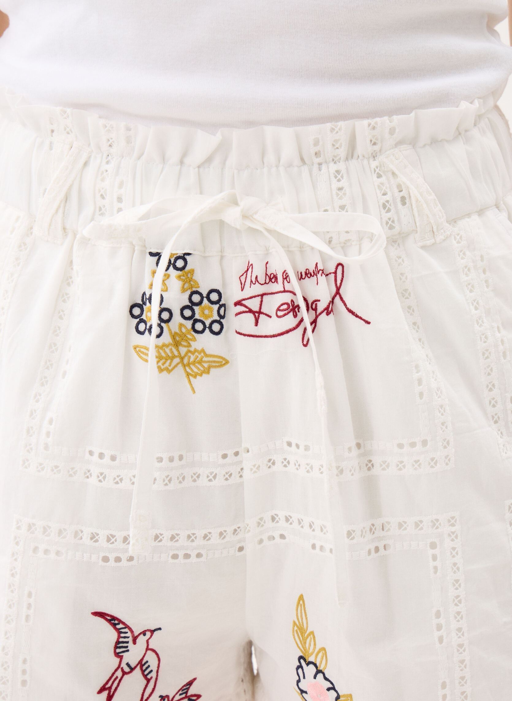 Shorts Pant Martin dames wit Desigual Shorts Pant Martin dames wit Blanc