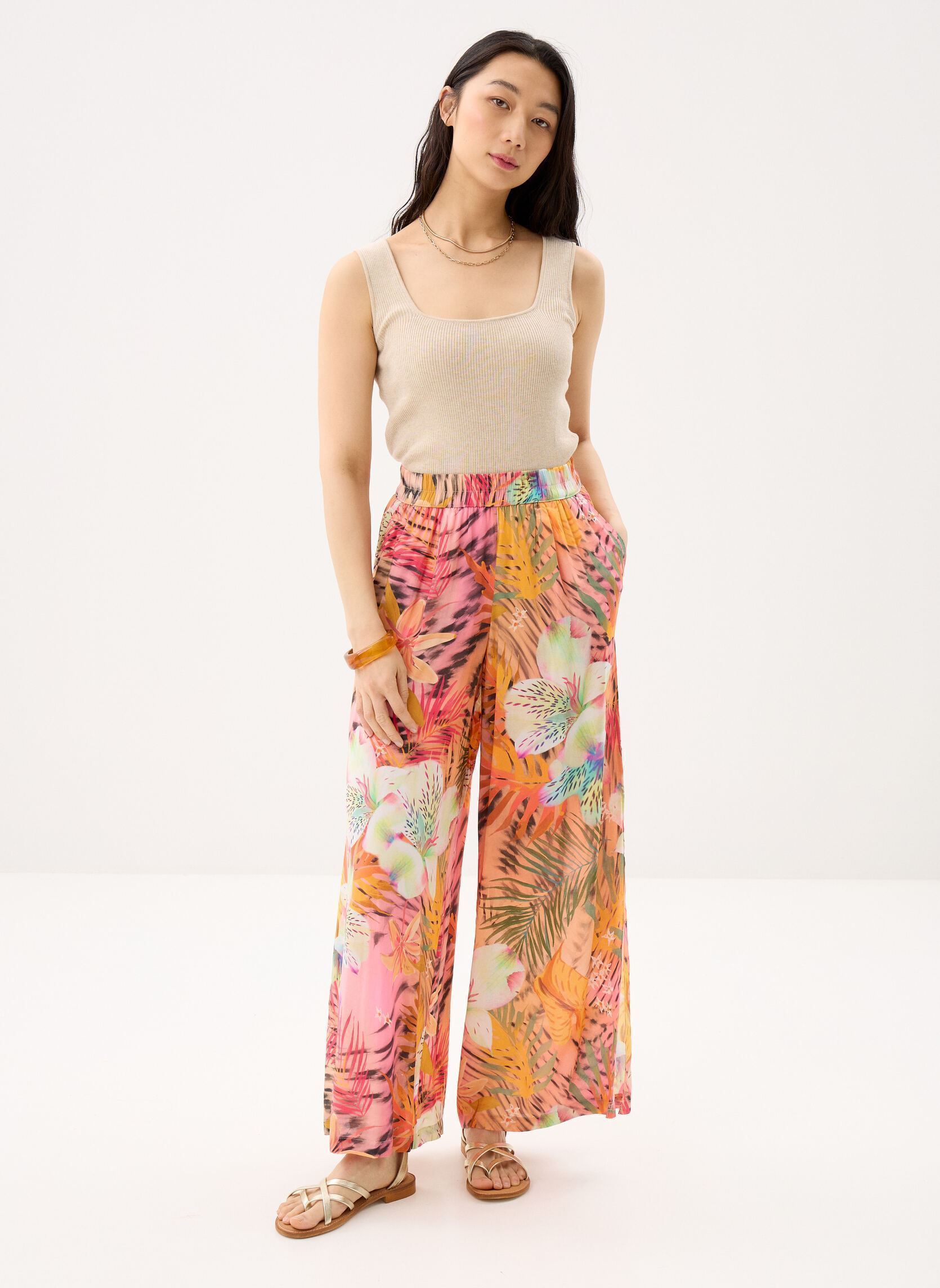 Rechte broeken Pant Swim-Nasau dames meerkleurig Desigual Rechte broeken Pant Swim-Nasau dames meerkleurig Rouge