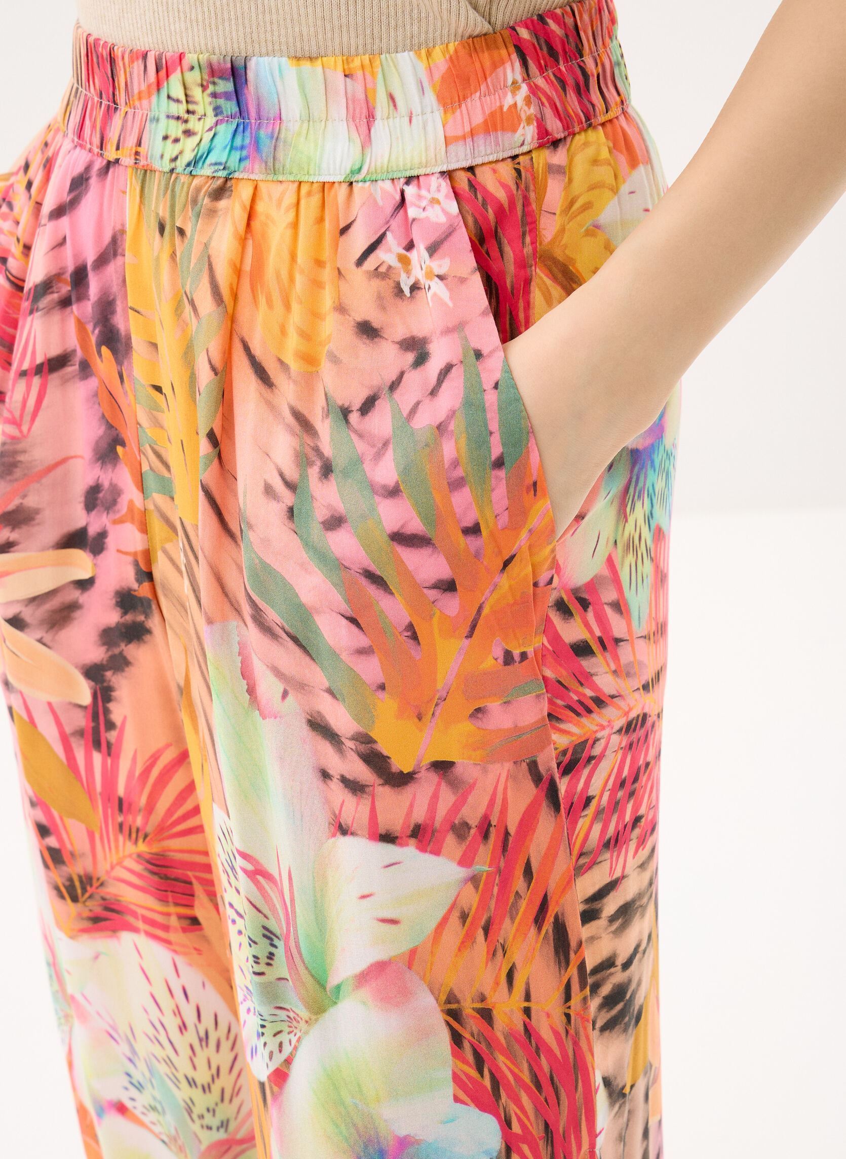 Rechte broeken Pant Swim-Nasau dames meerkleurig Desigual Rechte broeken Pant Swim-Nasau dames meerkleurig Rouge