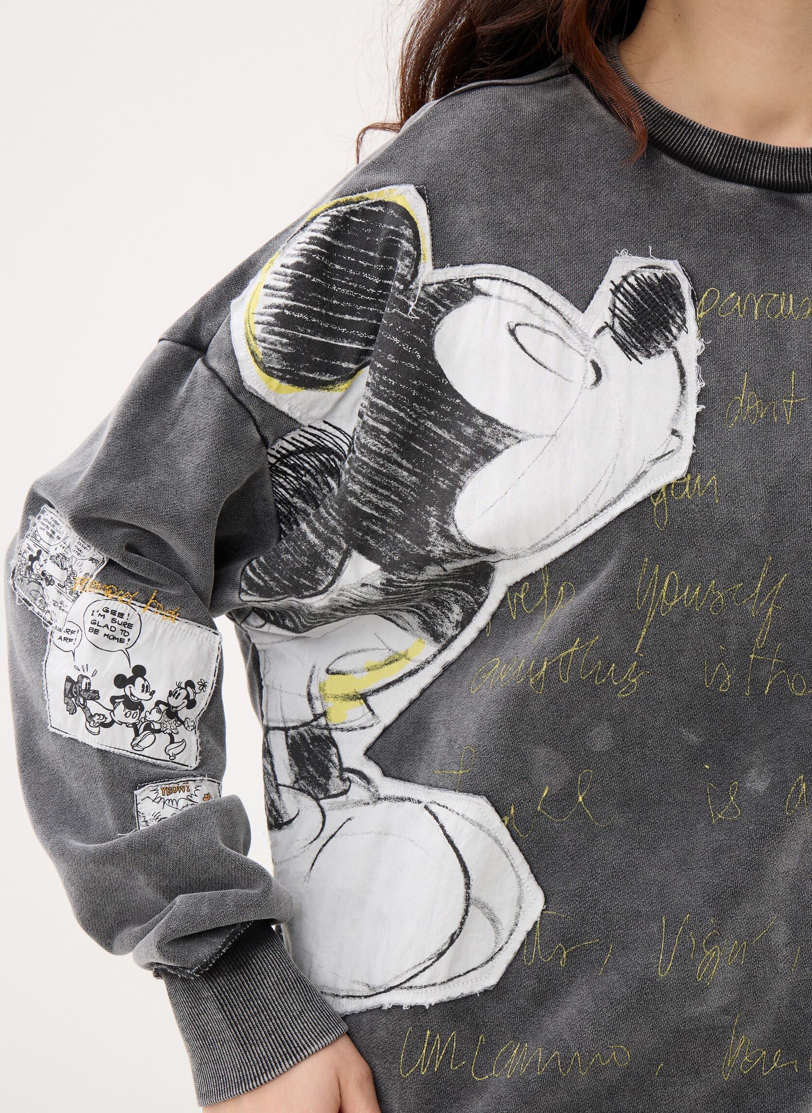 Hoodies Sweat Kiss Mickey dames zwart Desigual Hoodies Sweat Kiss Mickey dames zwart Noir