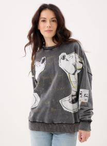 Hoodies Sweat Kiss Mickey dames zwart