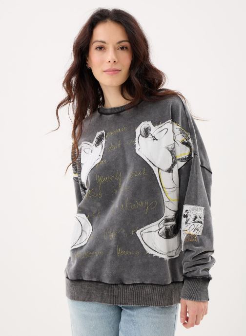 Desigual Sweats à capuche Sweat Kiss Mickey femme noir
