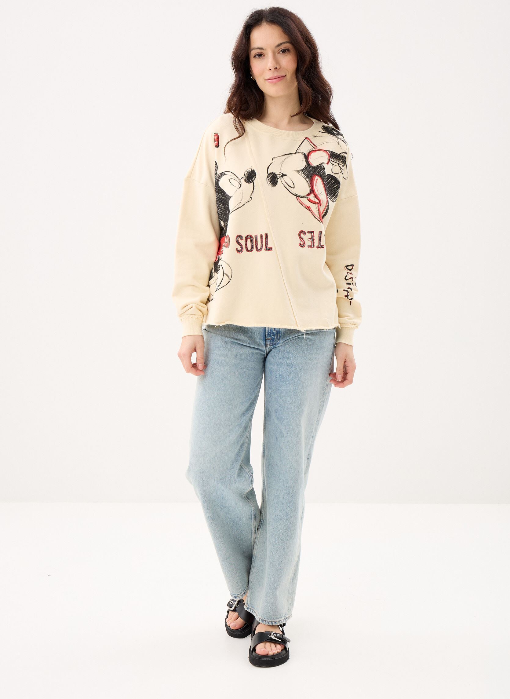 Sweater Sweat Muak Mickey dames meerkleurig Desigual Sweater Sweat Muak Mickey dames meerkleurig Noir