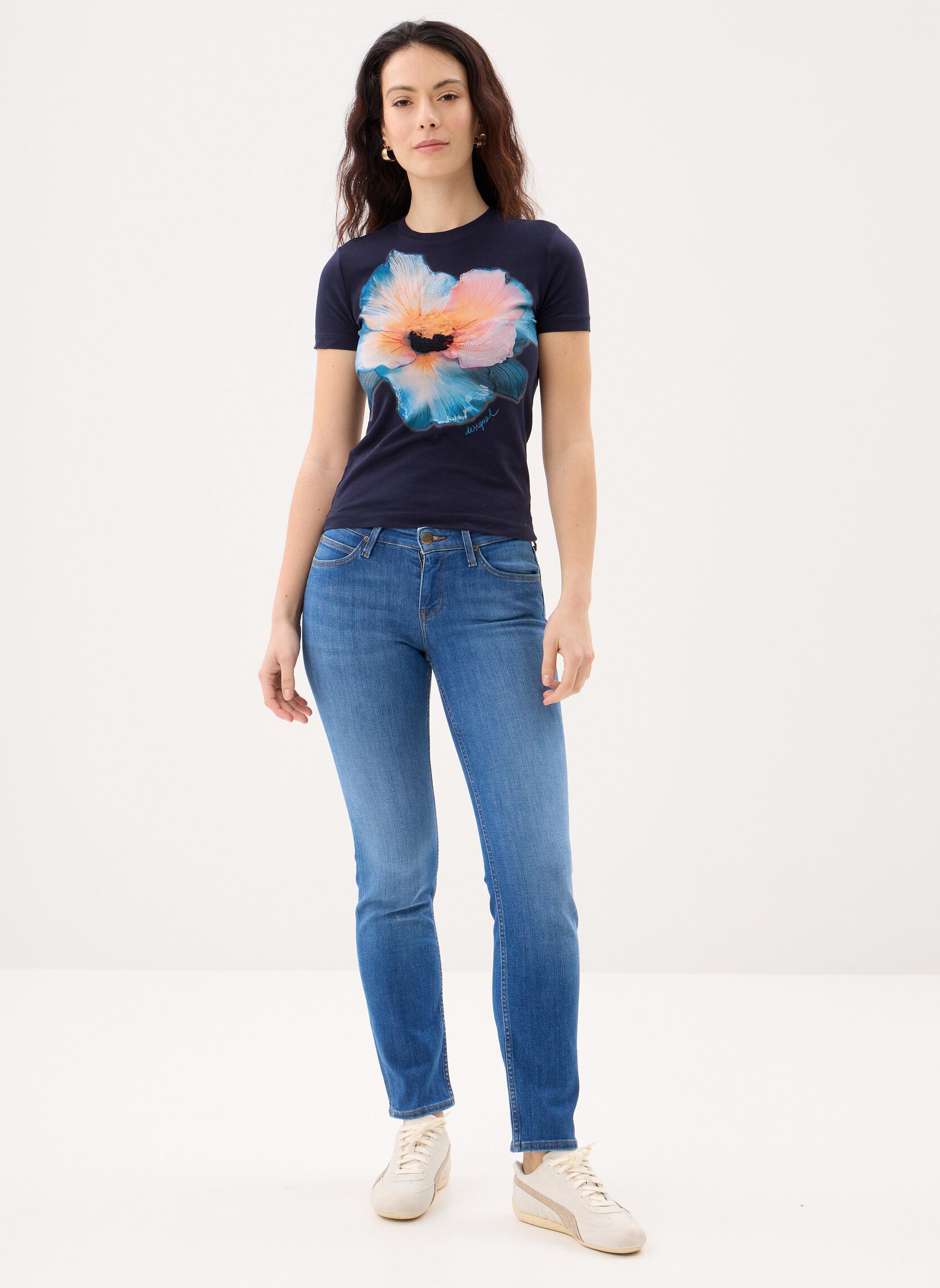 Kurzarm-T-Shirts Ts Estocolmo damen blau Desigual Kurzarm-T-Shirts Ts Estocolmo damen blau Bleu