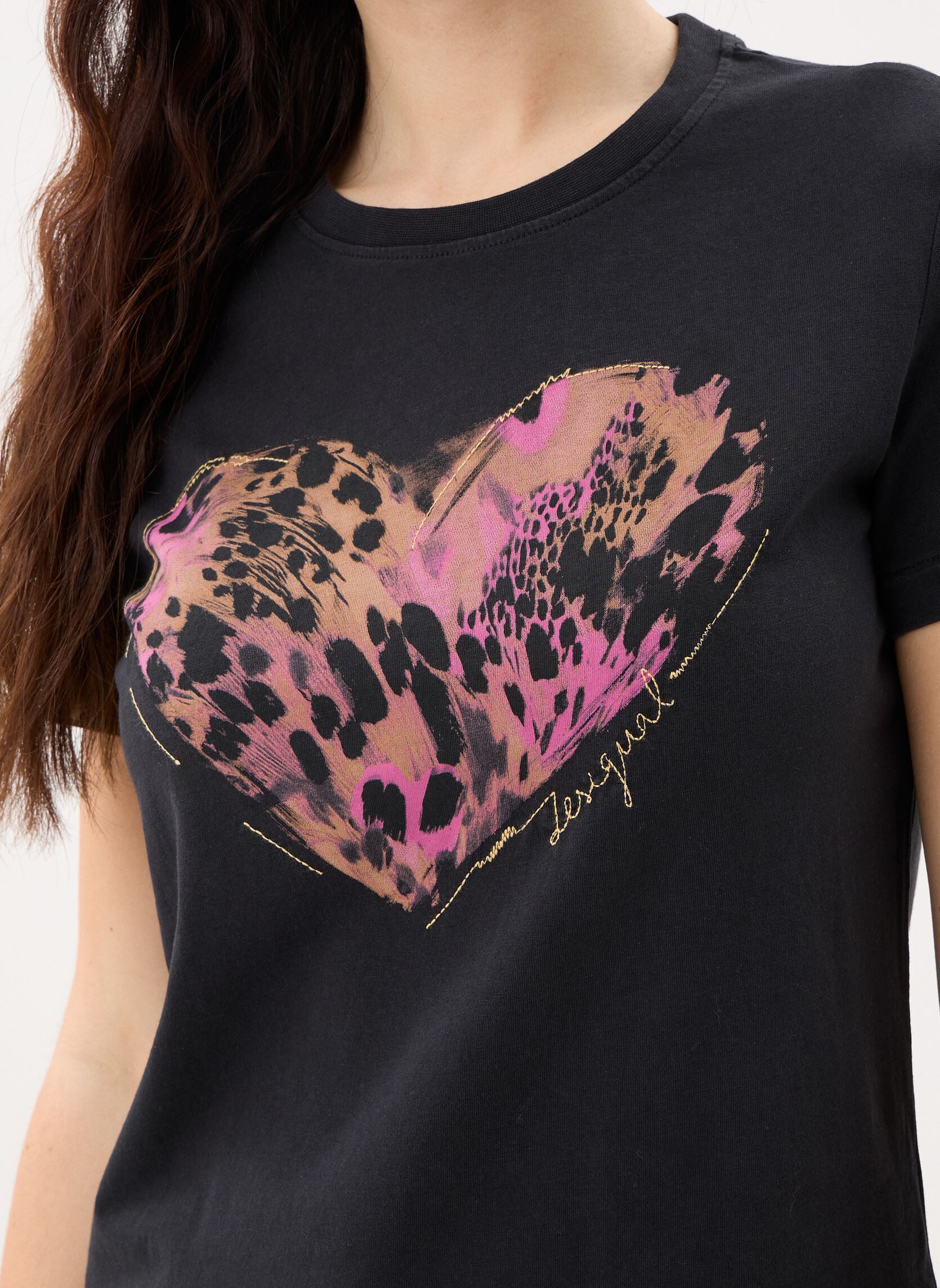 Tee-shirts Ts Tiger Cor femme multicolore Desigual Tee-shirts Ts Tiger Cor femme multicolore Noir