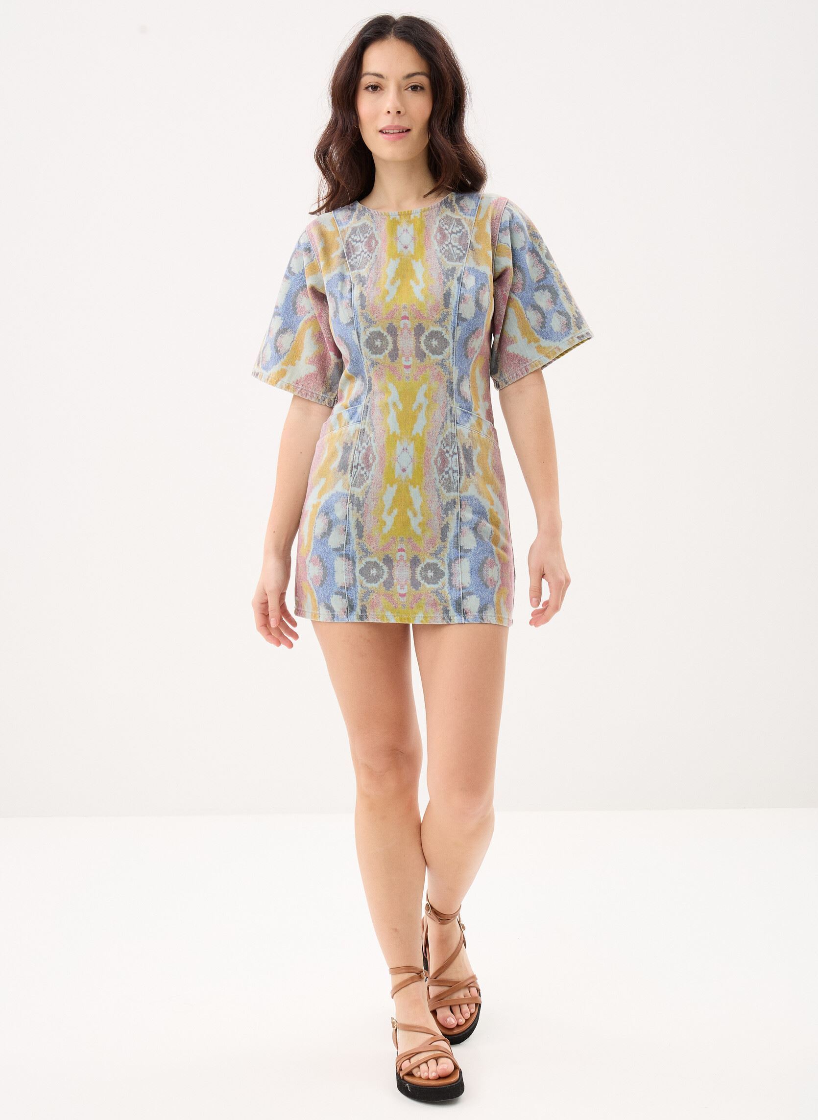 Jurken Vest Tapiz La dames meerkleurig Desigual Jurken Vest Tapiz La dames meerkleurig Bleu