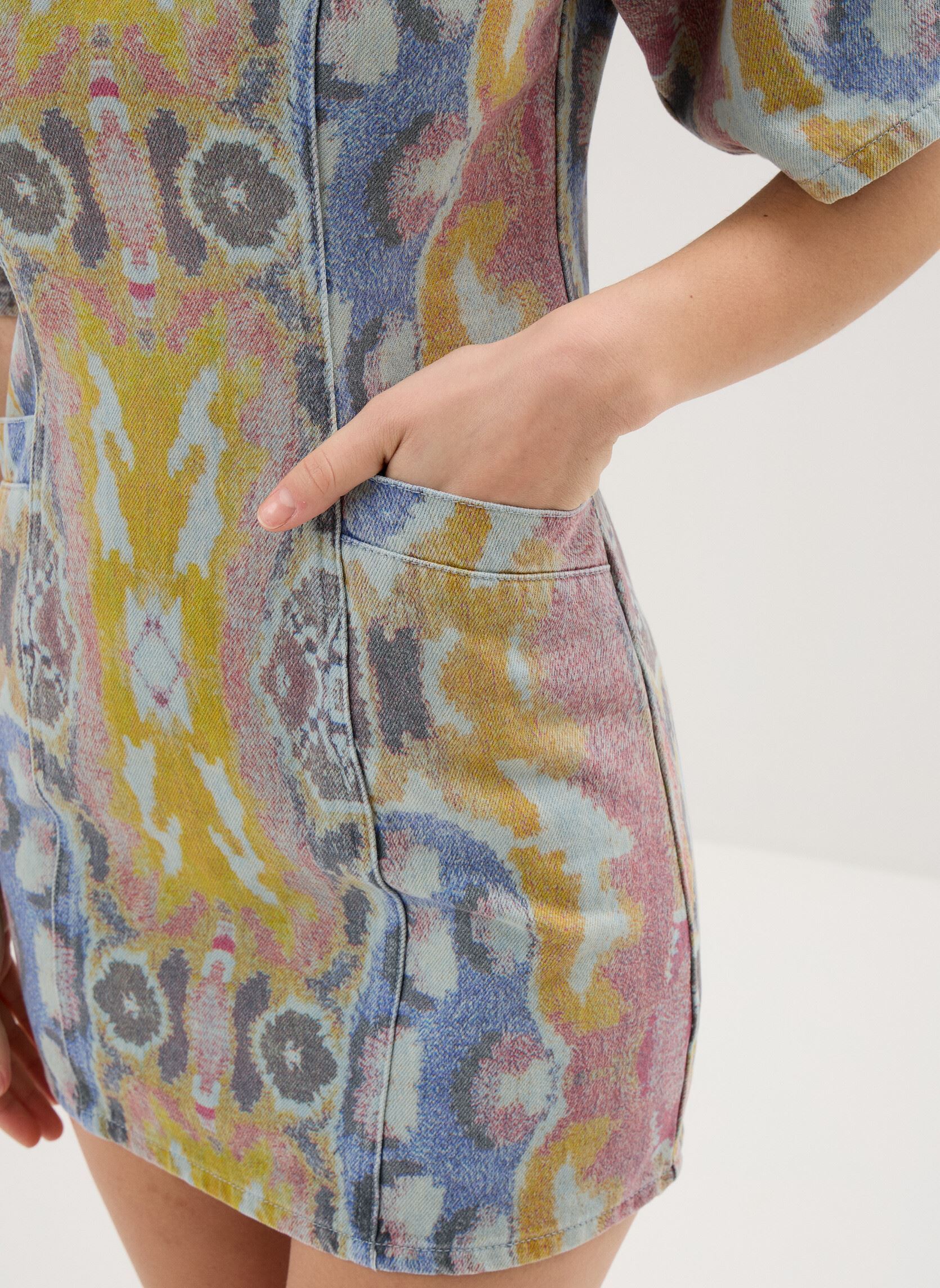 Jurken Vest Tapiz La dames meerkleurig Desigual Jurken Vest Tapiz La dames meerkleurig Bleu