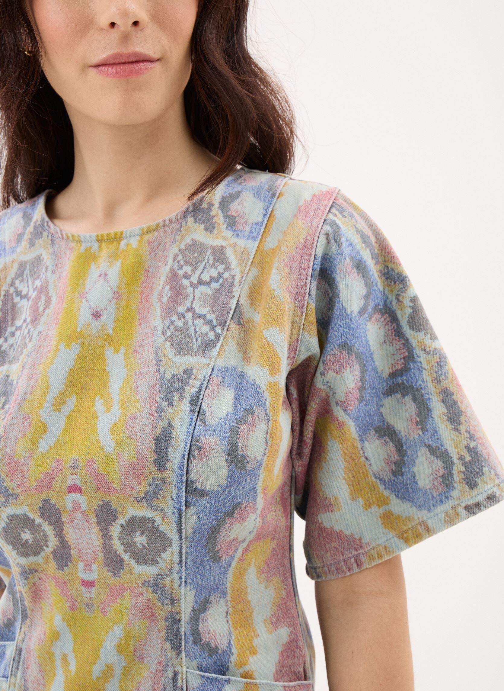 Jurken Vest Tapiz La dames meerkleurig Desigual Jurken Vest Tapiz La dames meerkleurig Bleu