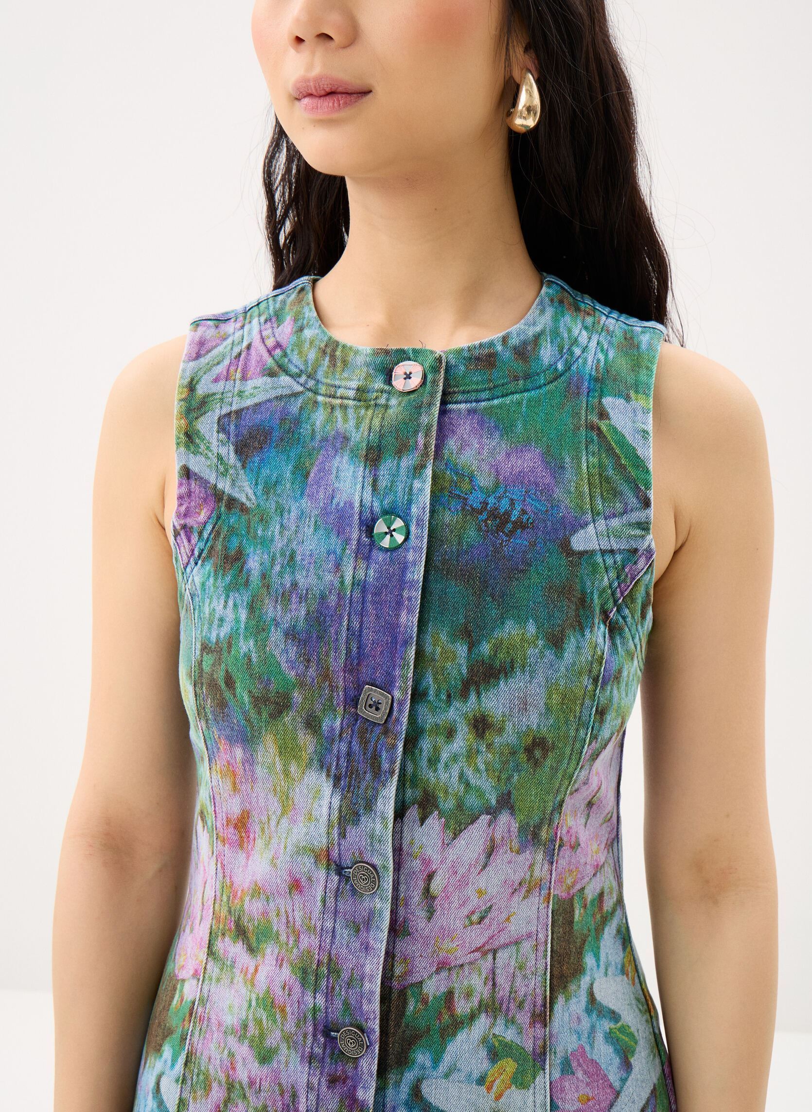 Robes Vest Columbus femme bleu Desigual Robes Vest Columbus femme bleu Bleu