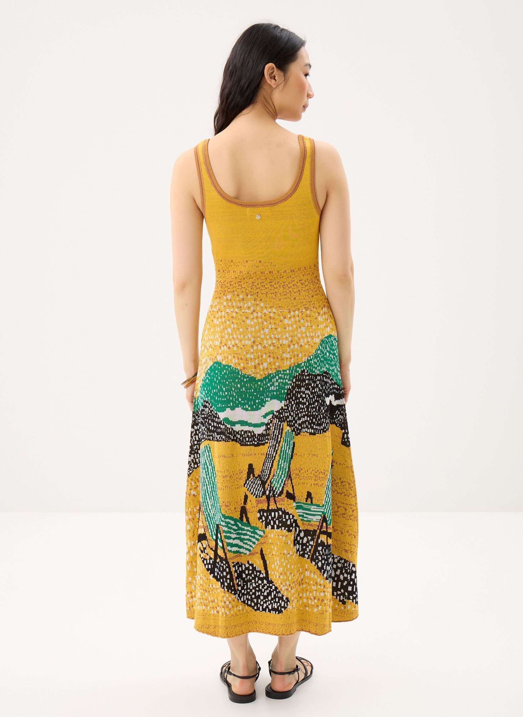 Jurken Vest Tulum dames geel Desigual Jurken Vest Tulum dames geel Jaune