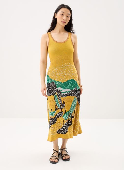 Desigual Jurken Vest Tulum dames geel