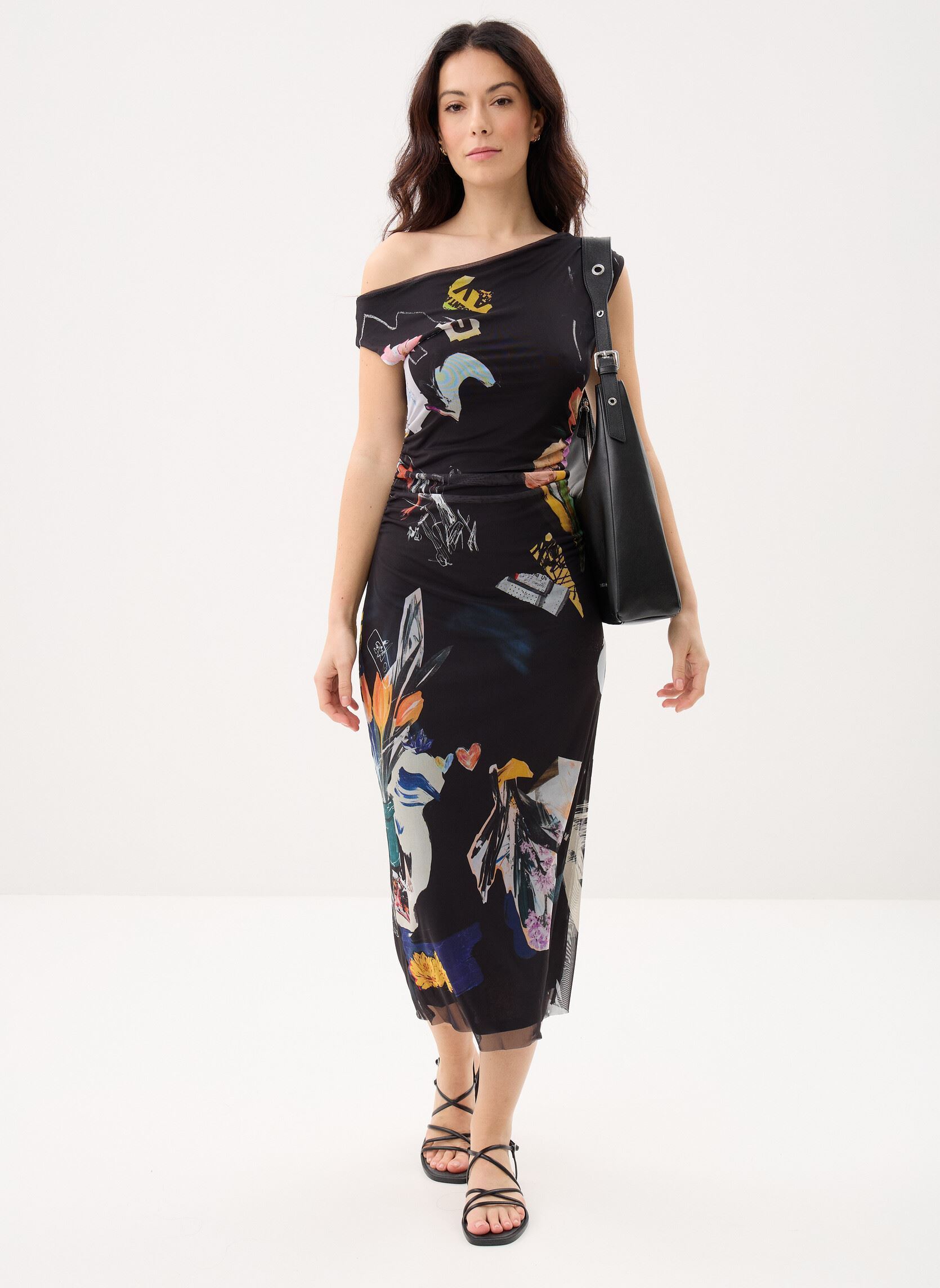 Lange jurken Vest Delaware dames zwart Desigual Lange jurken Vest Delaware dames zwart Noir