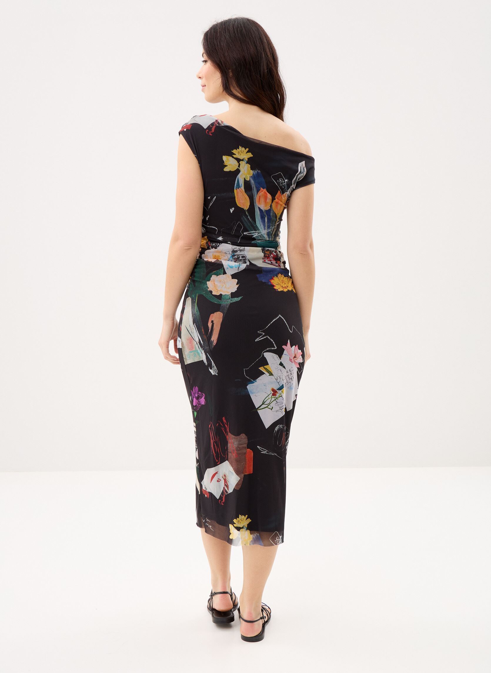 Lange jurken Vest Delaware dames zwart Desigual Lange jurken Vest Delaware dames zwart Noir