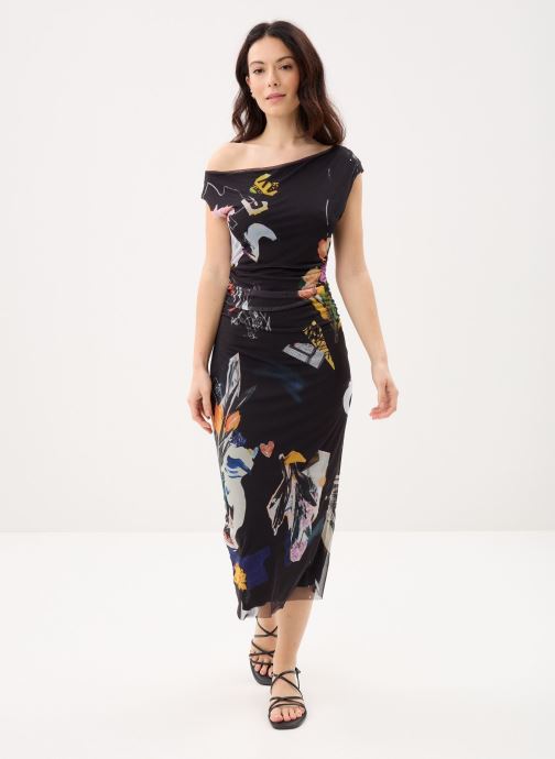 Desigual Lange jurken Vest Delaware dames zwart