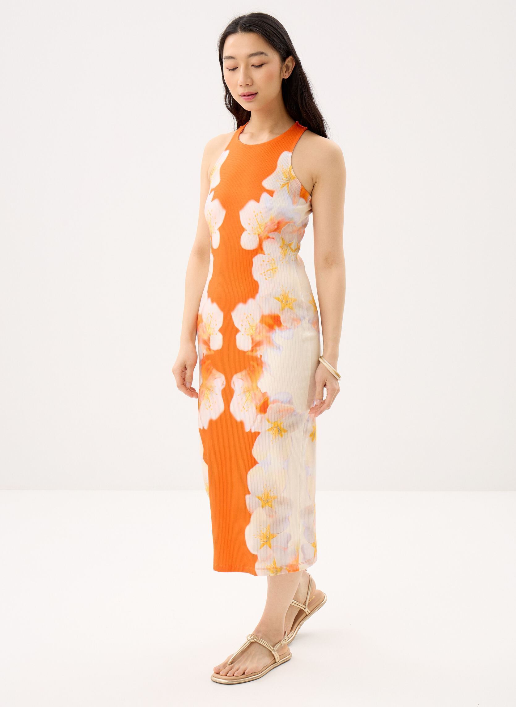 Lange Kleider Vest Jasmine damen orange Desigual Lange Kleider Vest Jasmine damen orange Orange