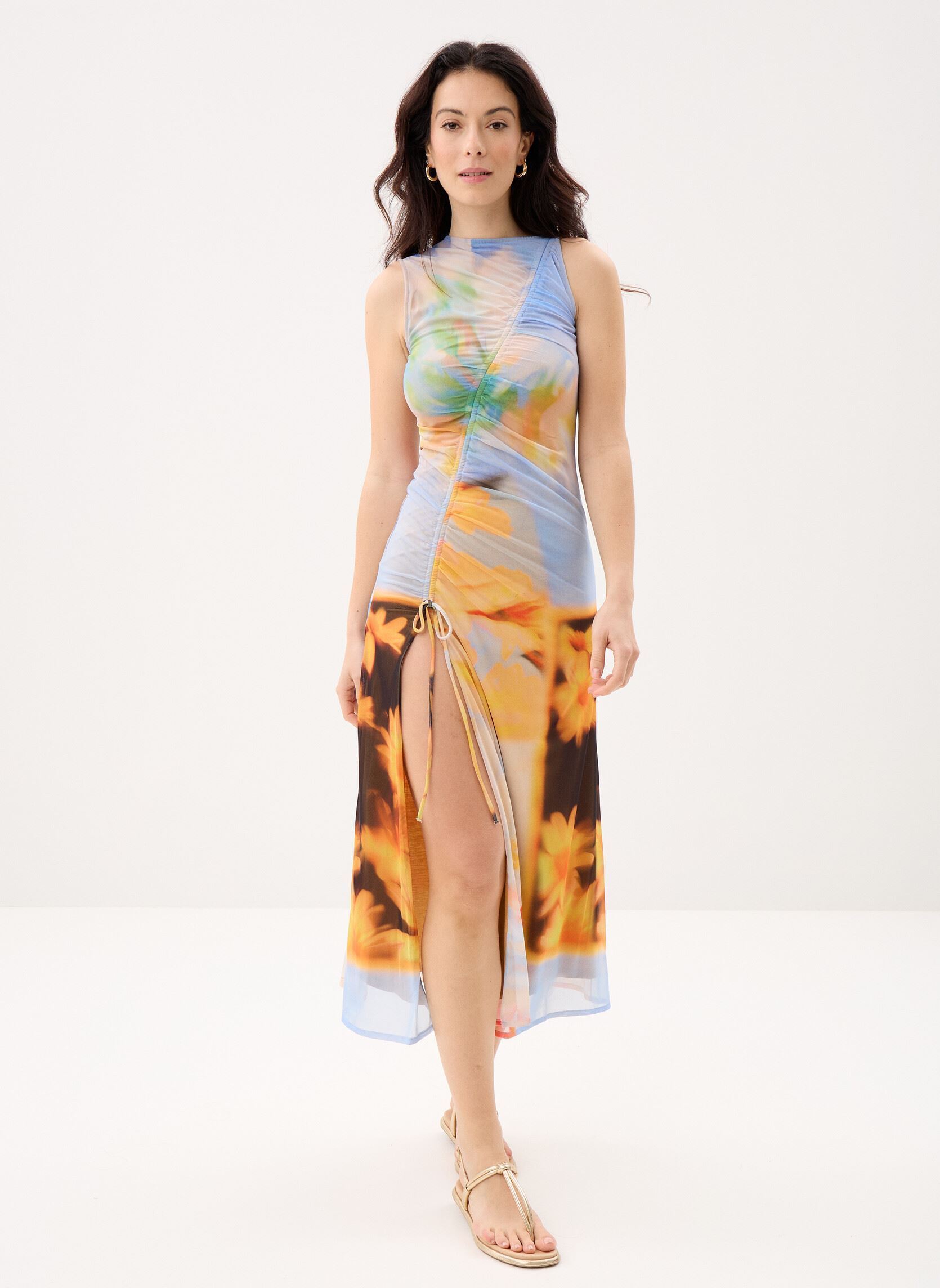 Lange jurken Vest Jade dames meerkleurig Desigual Lange jurken Vest Jade dames meerkleurig Material Finishes