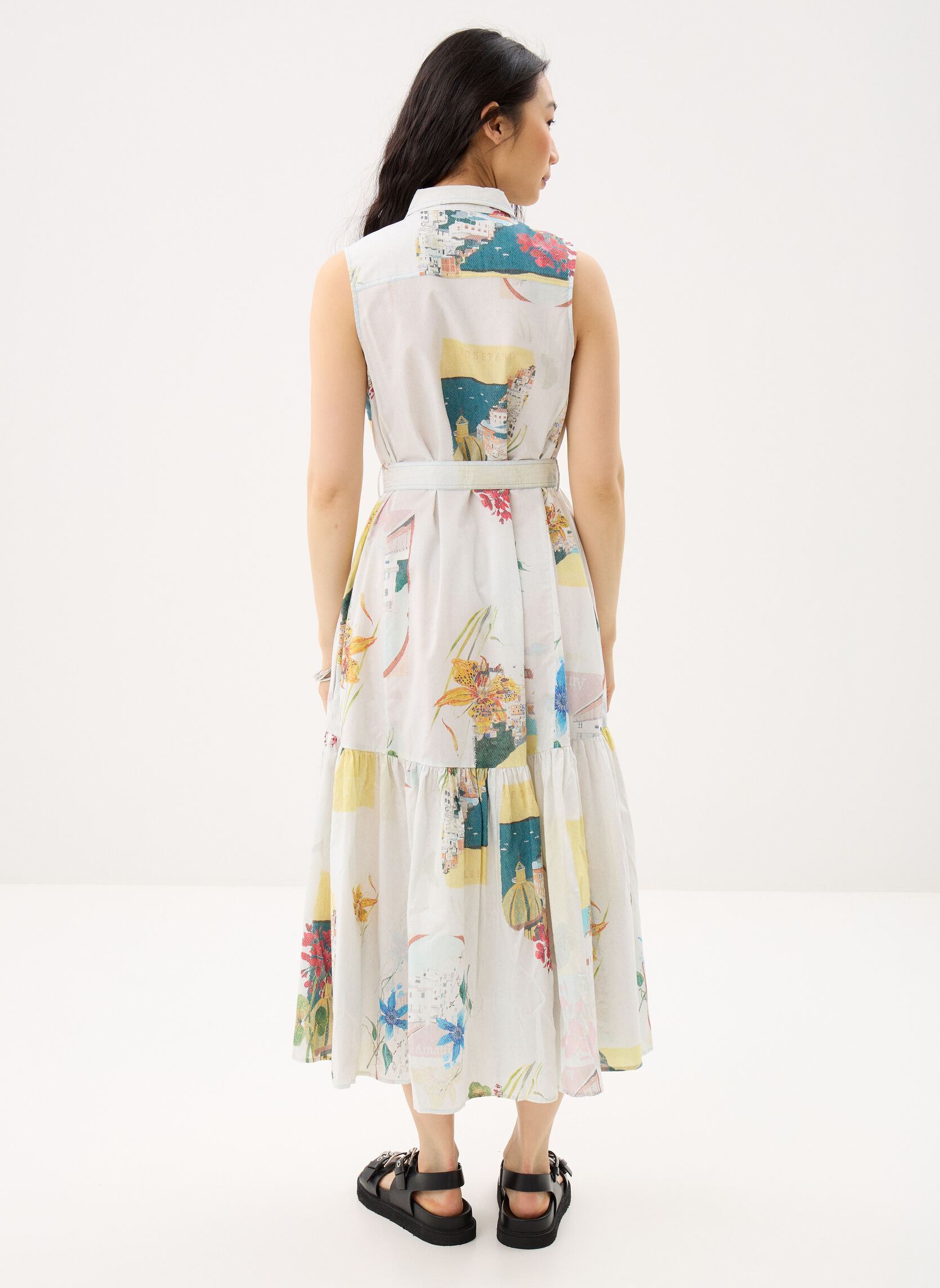 Lange Kleider Vest Colle damen mehrfarbig Desigual Lange Kleider Vest Colle damen mehrfarbig Bleu