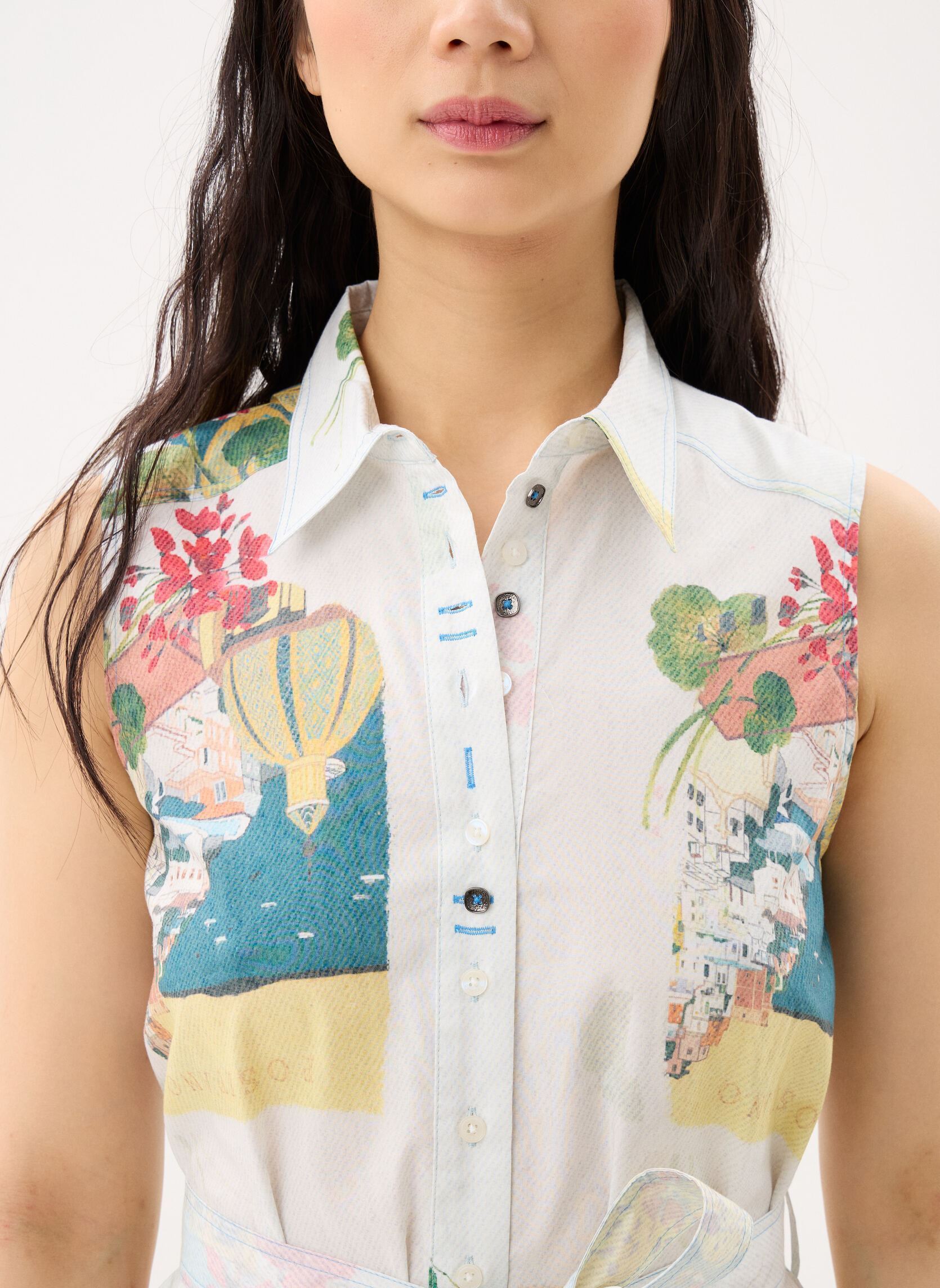 Lange Kleider Vest Colle damen mehrfarbig Desigual Lange Kleider Vest Colle damen mehrfarbig Bleu