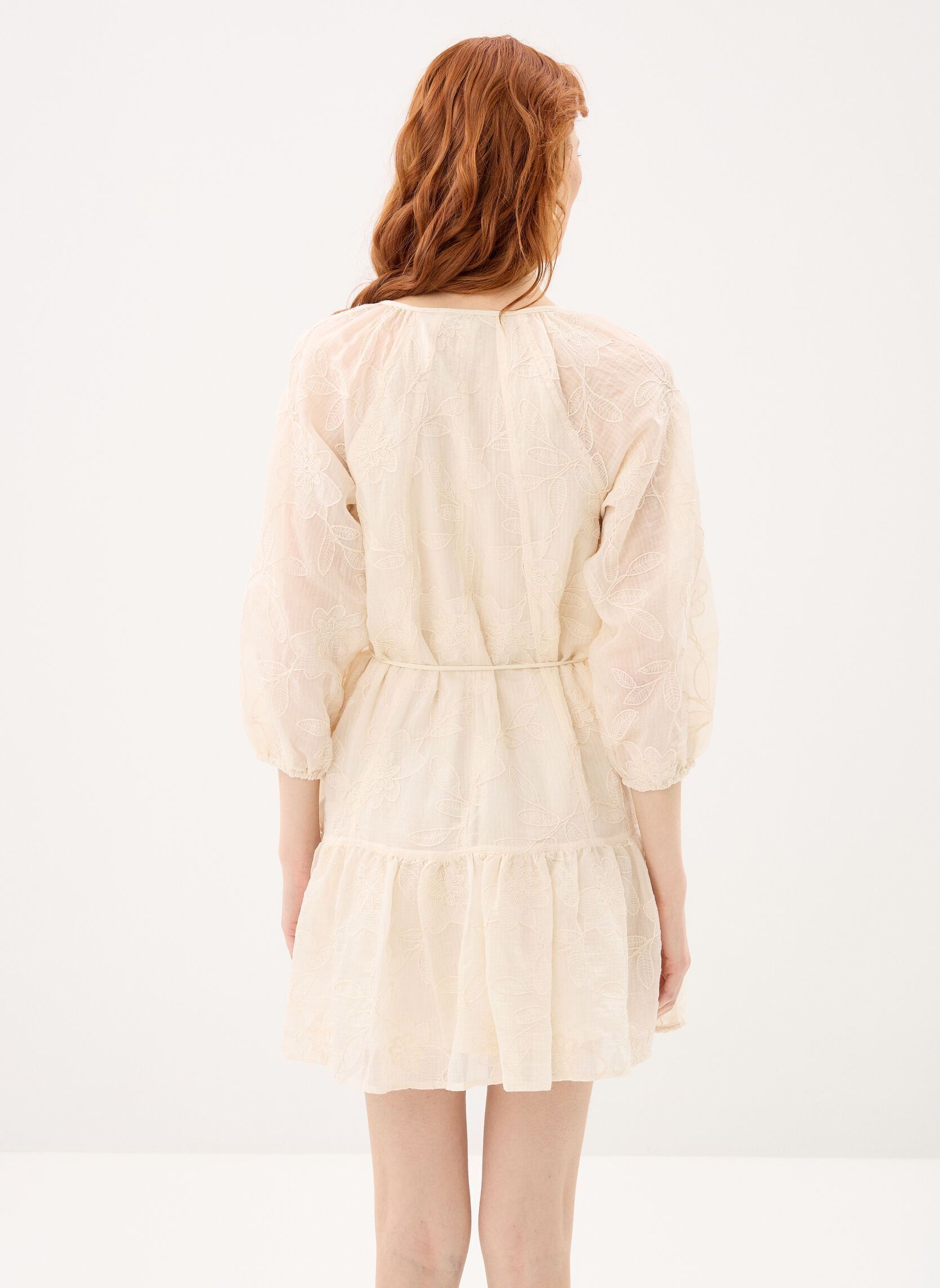 Robes Vest Silviboho femme beige Desigual Robes Vest Silviboho femme beige Blanc