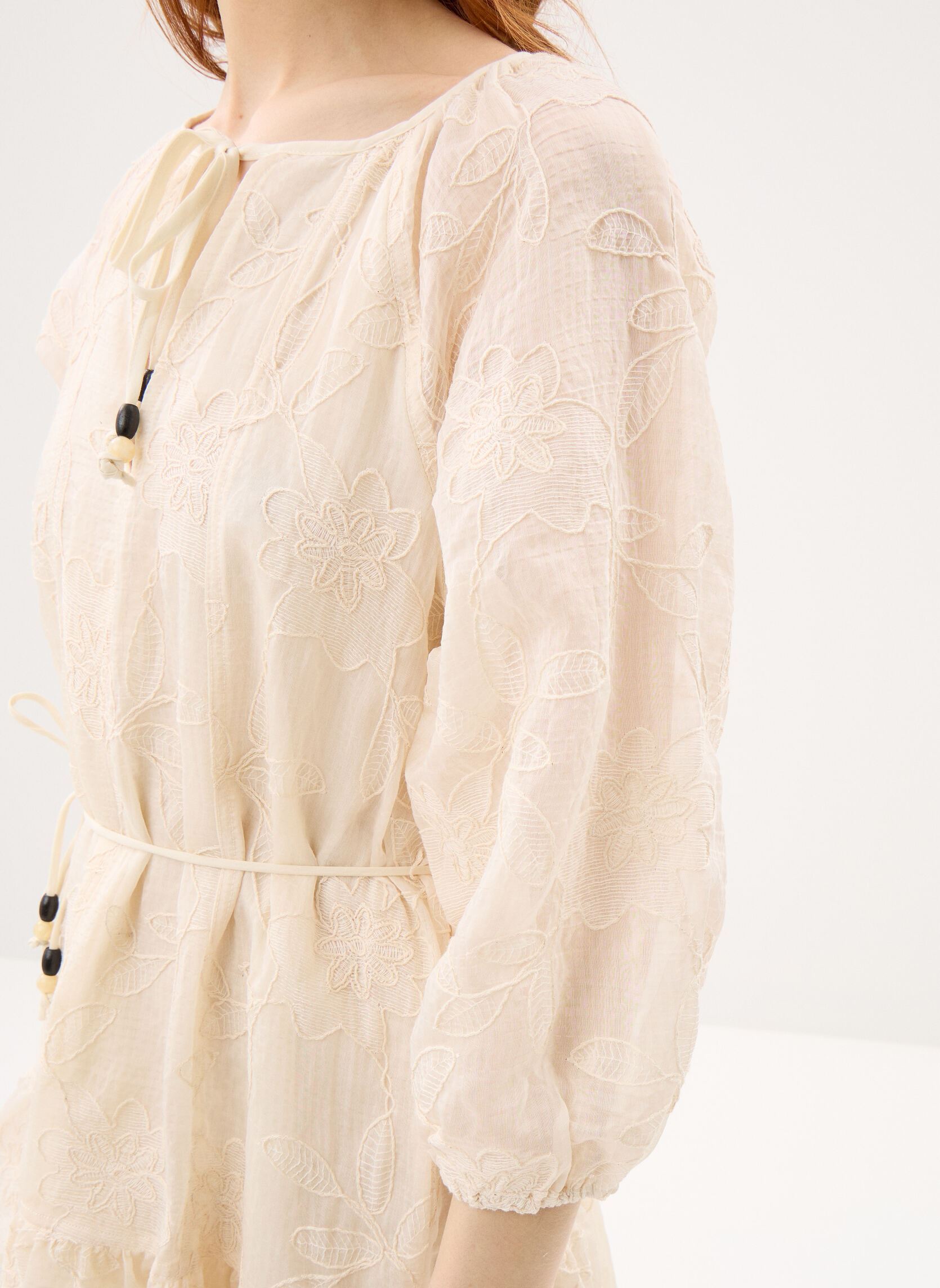 Robes Vest Silviboho femme beige Desigual Robes Vest Silviboho femme beige Blanc