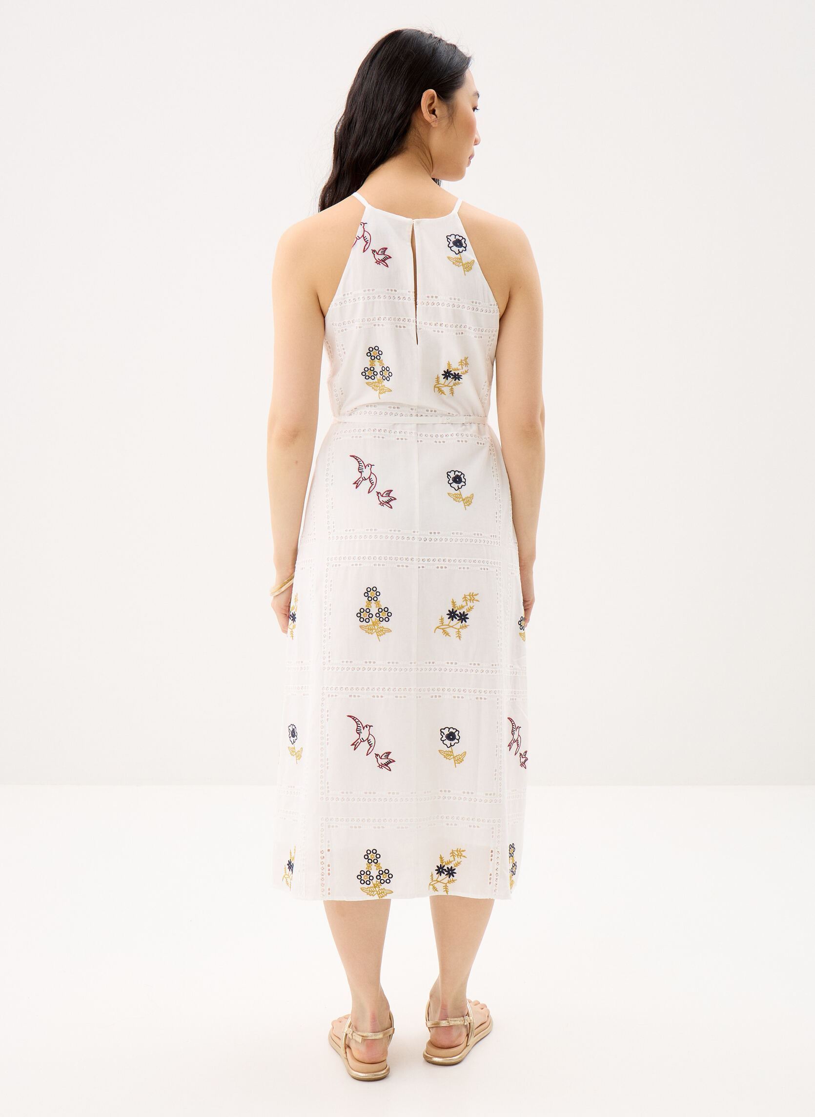 Jurken Vest Bohi dames wit Desigual Jurken Vest Bohi dames wit Blanc