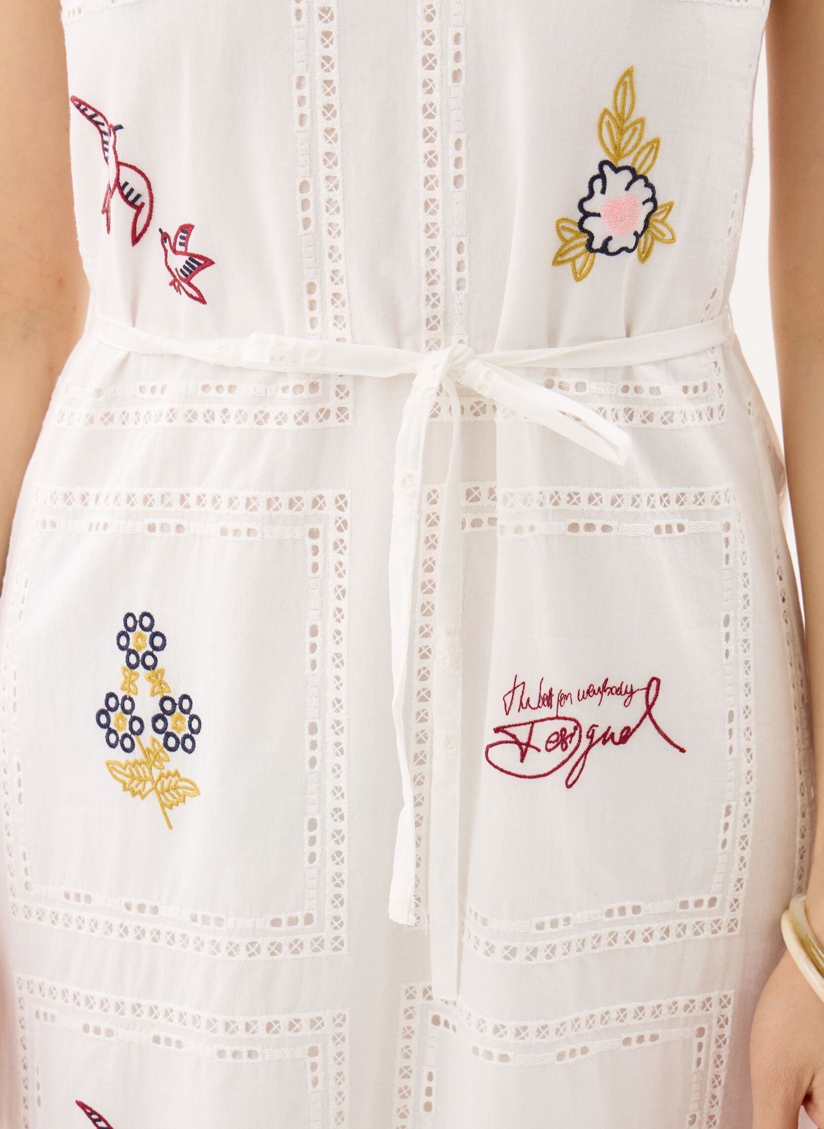 Jurken Vest Bohi dames wit Desigual Jurken Vest Bohi dames wit Blanc