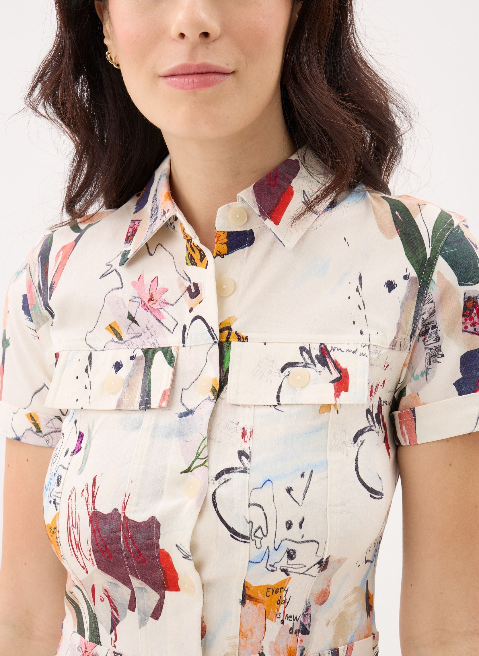 Robes Vest Fini femme multicolore Desigual Robes Vest Fini femme multicolore Blanc