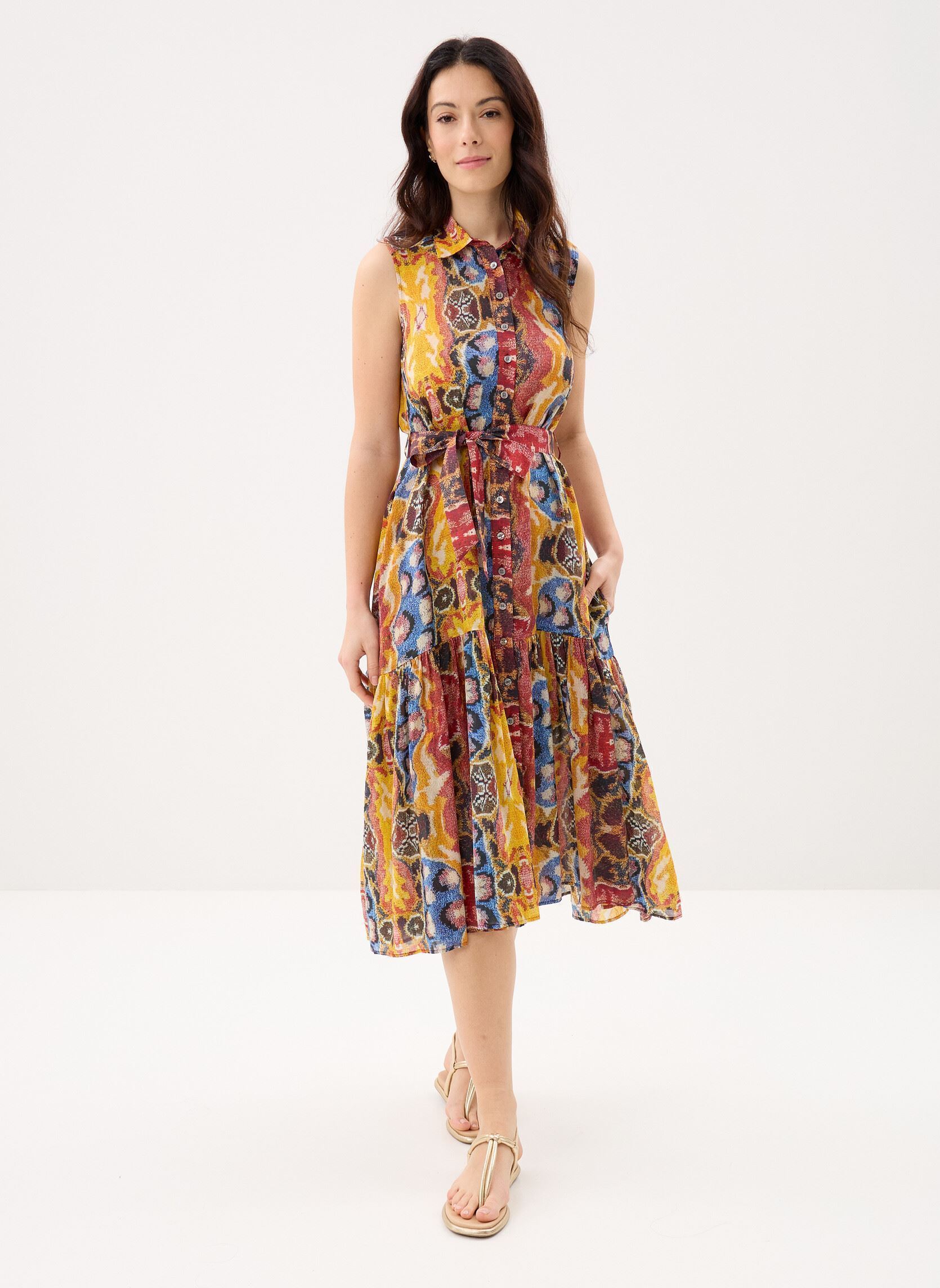 Robes longues Vest Bugs Lacroix femme multicolore Desigual Robes longues Vest Bugs Lacroix femme multicolore Material Finishes