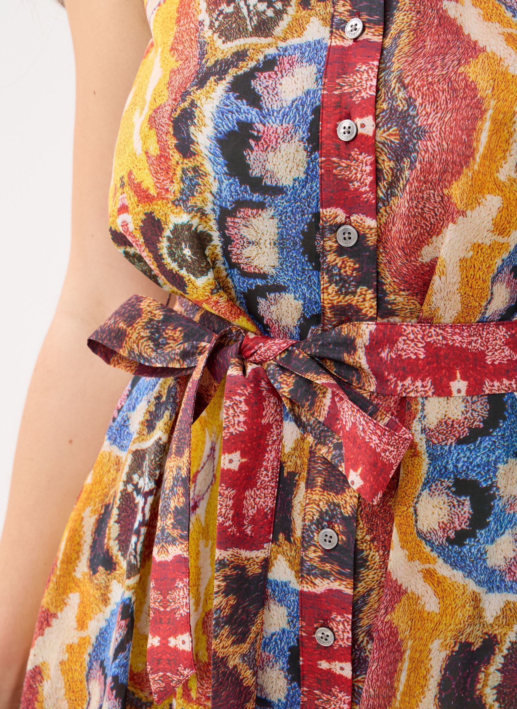 Robes longues Vest Bugs Lacroix femme multicolore Desigual Robes longues Vest Bugs Lacroix femme multicolore Material Finishes