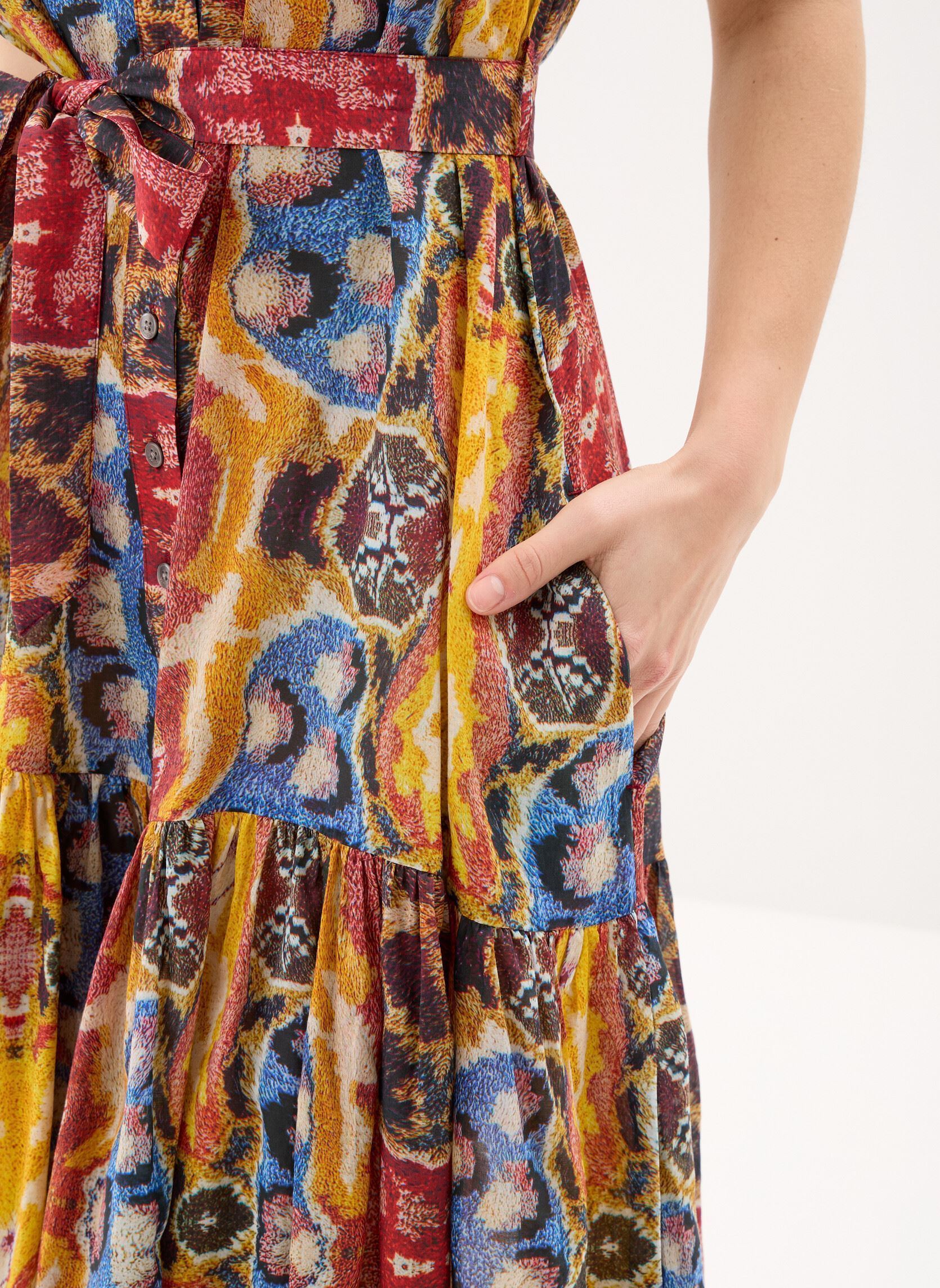 Robes longues Vest Bugs Lacroix femme multicolore Desigual Robes longues Vest Bugs Lacroix femme multicolore Material Finishes
