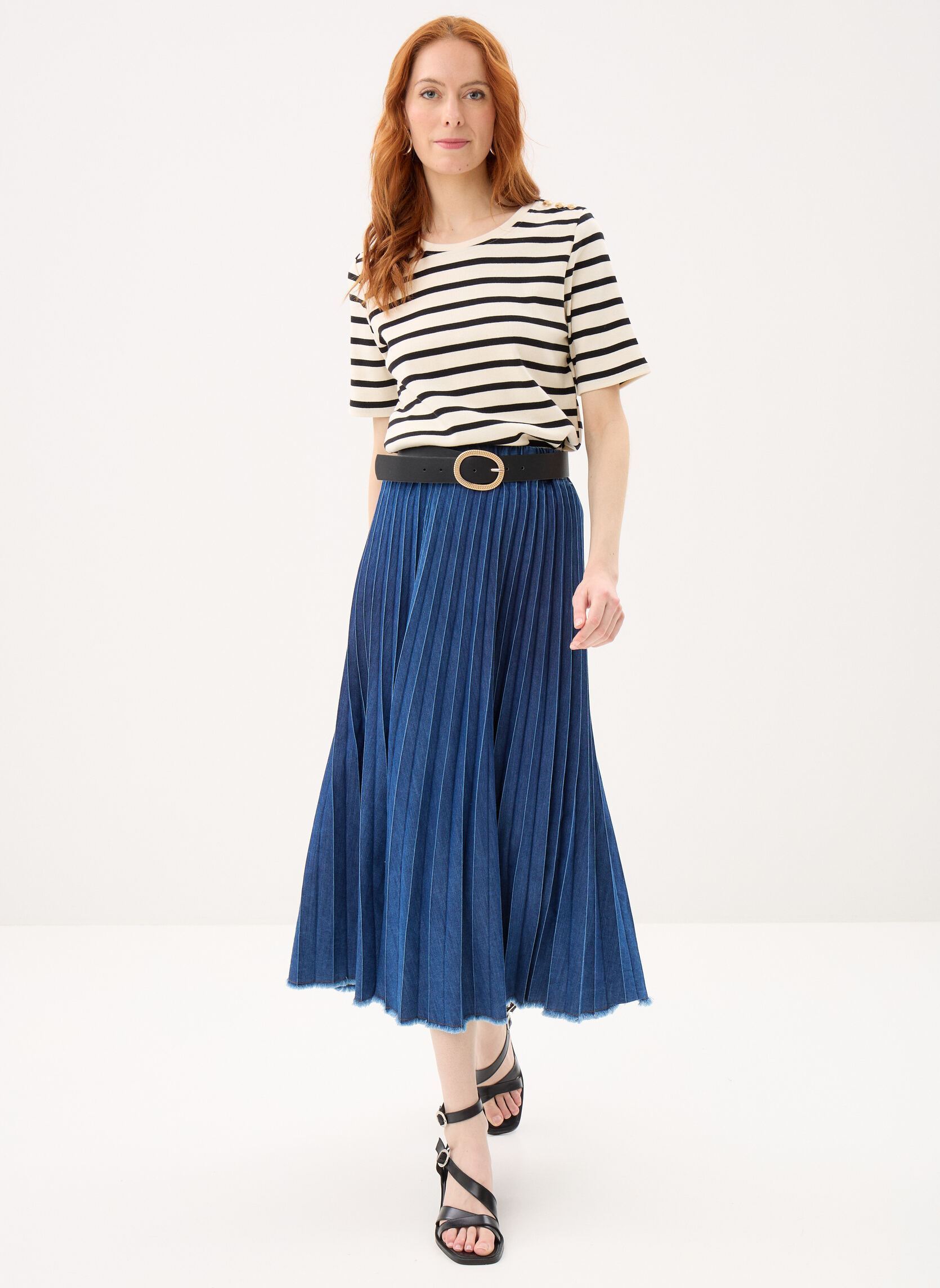 Faldas largas FJ-JU-DONUT-D mujer azul La Fée Maraboutée Faldas largas FJ-JU-DONUT-D mujer azul Medium