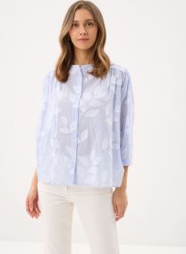 Chemises manches longues FL-CH-DOUWINA-J femme bleu La Fée Maraboutée Chemises manches longues FL-CH-DOUWINA-J femme bleu Bleu ciel