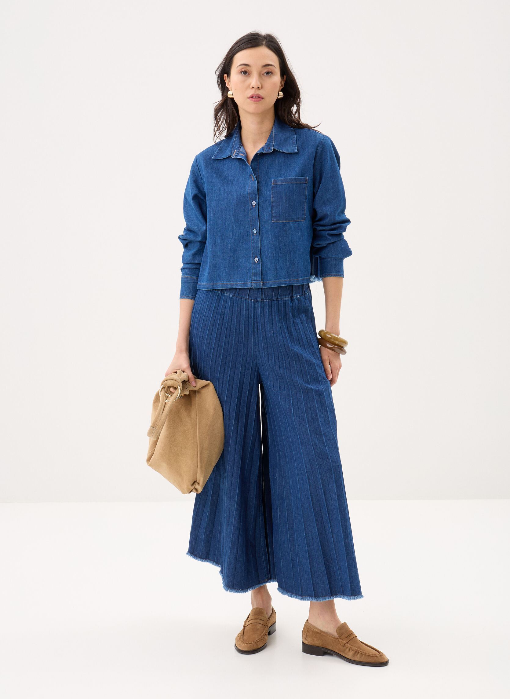 Langarm-Hemden FL-CH-FORY-D damen blau La Fée Maraboutée Langarm-Hemden FL-CH-FORY-D damen blau Medium