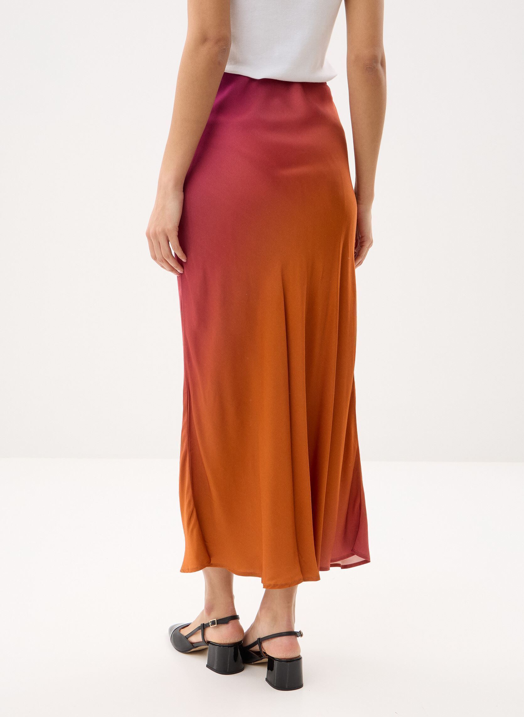 Jupes mi-longues FL-JU-TORINO-D femme multicolore La Fée Maraboutée Jupes mi-longues FL-JU-TORINO-D femme multicolore Sunset