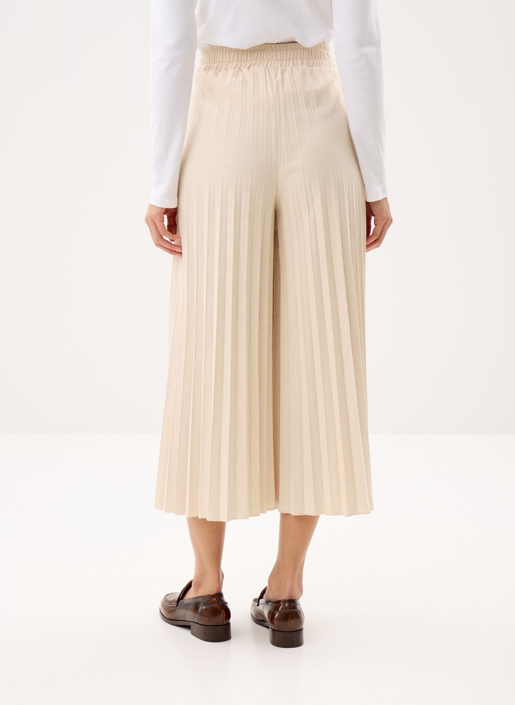 Wijde broeken FL-PA-DAMASO-C dames beige La Fée Maraboutée Wijde broeken FL-PA-DAMASO-C dames beige ECRU