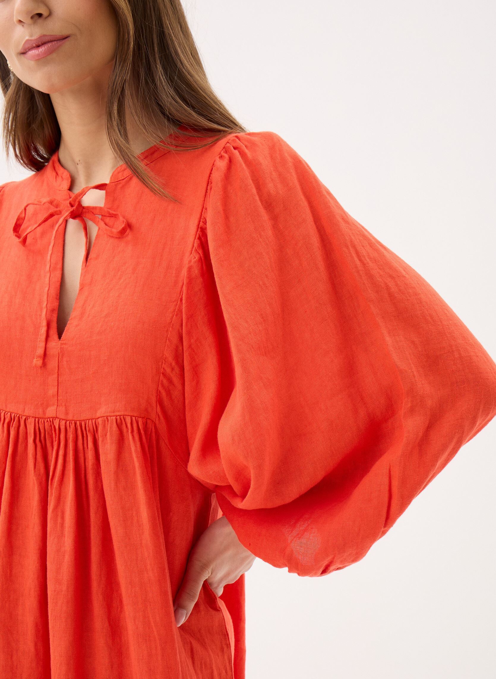 Lange Kleider FL-RO-DEMBO-L damen orange La Fée Maraboutée Lange Kleider FL-RO-DEMBO-L damen orange Jaspe